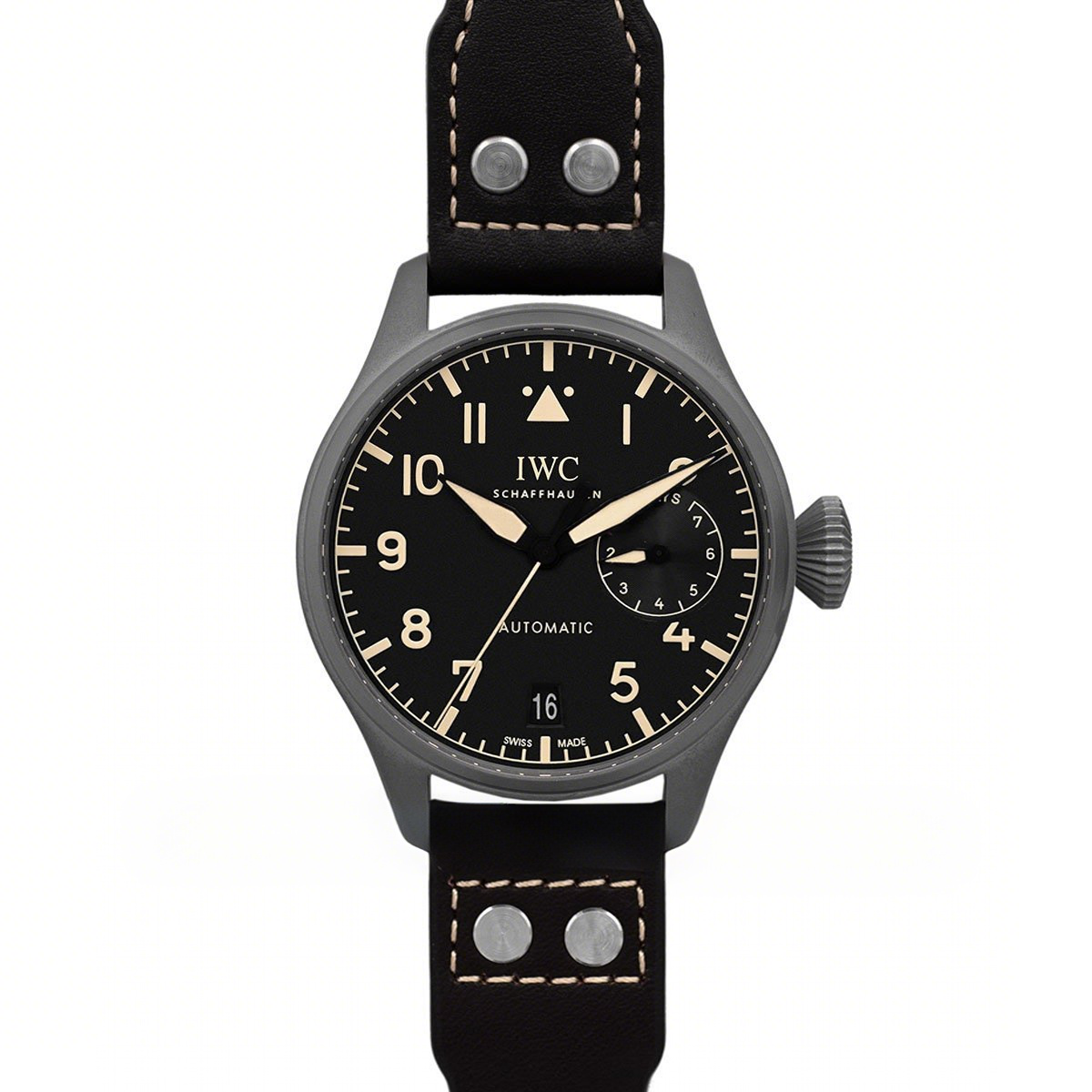 IWC Big Pilot’s Watch Heritage IW5010 Black Dial in DLC Black-fasswatch