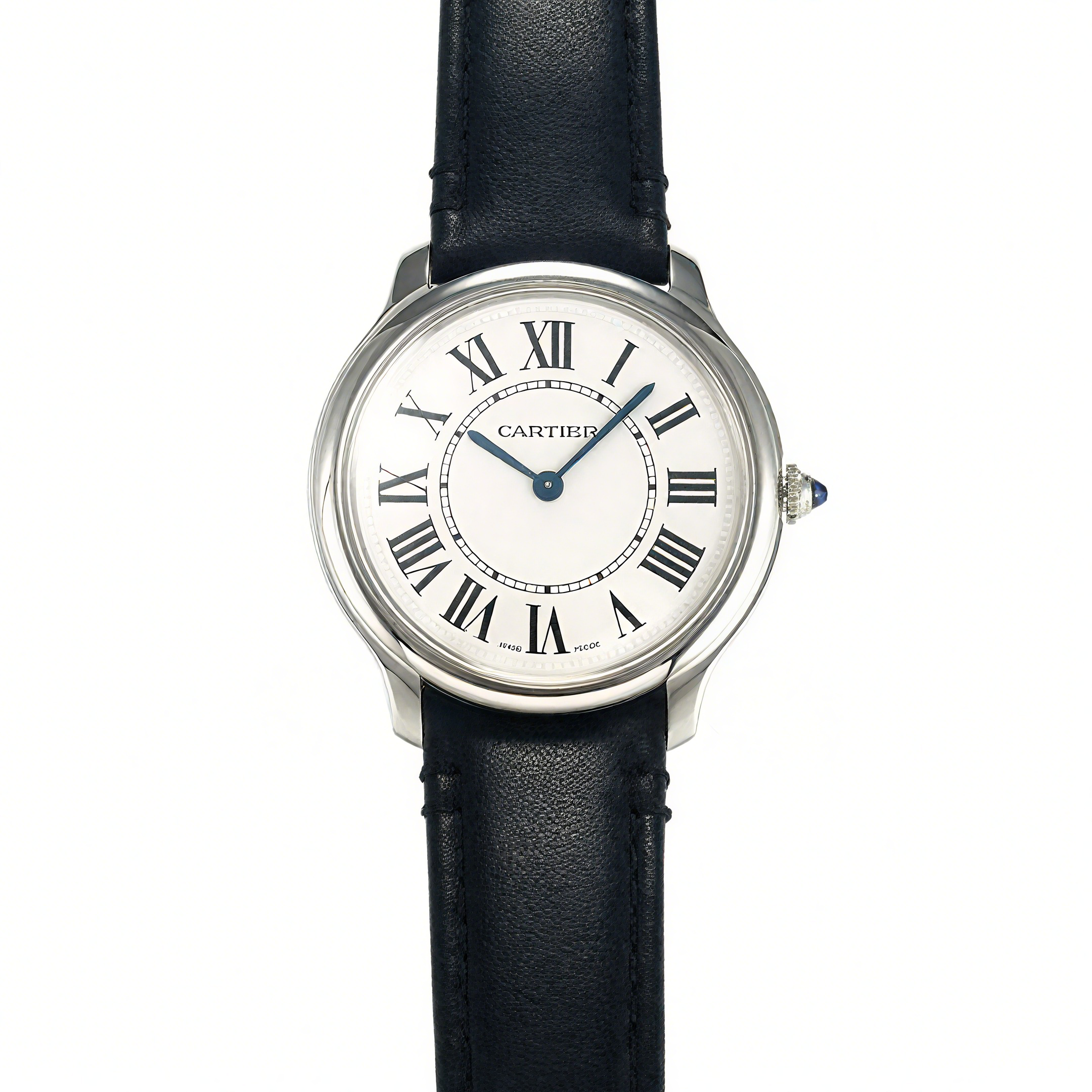 Cartier Ronde Must De Cartier 36mm White Dial in Steel-fasswatch