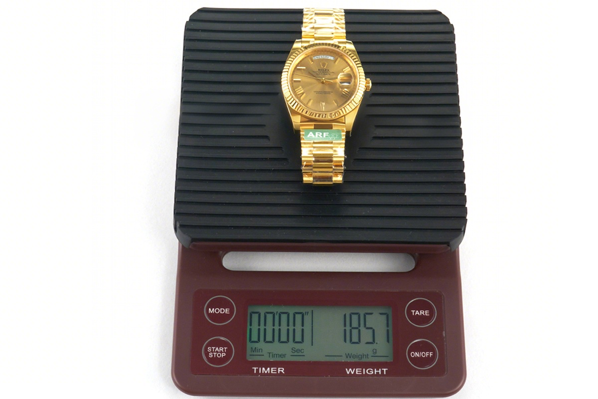 Rolex Daydate 40 228238 Champagne Dial with Roman Marker in Yellow Gold (Gain Weight)-fasswatch
