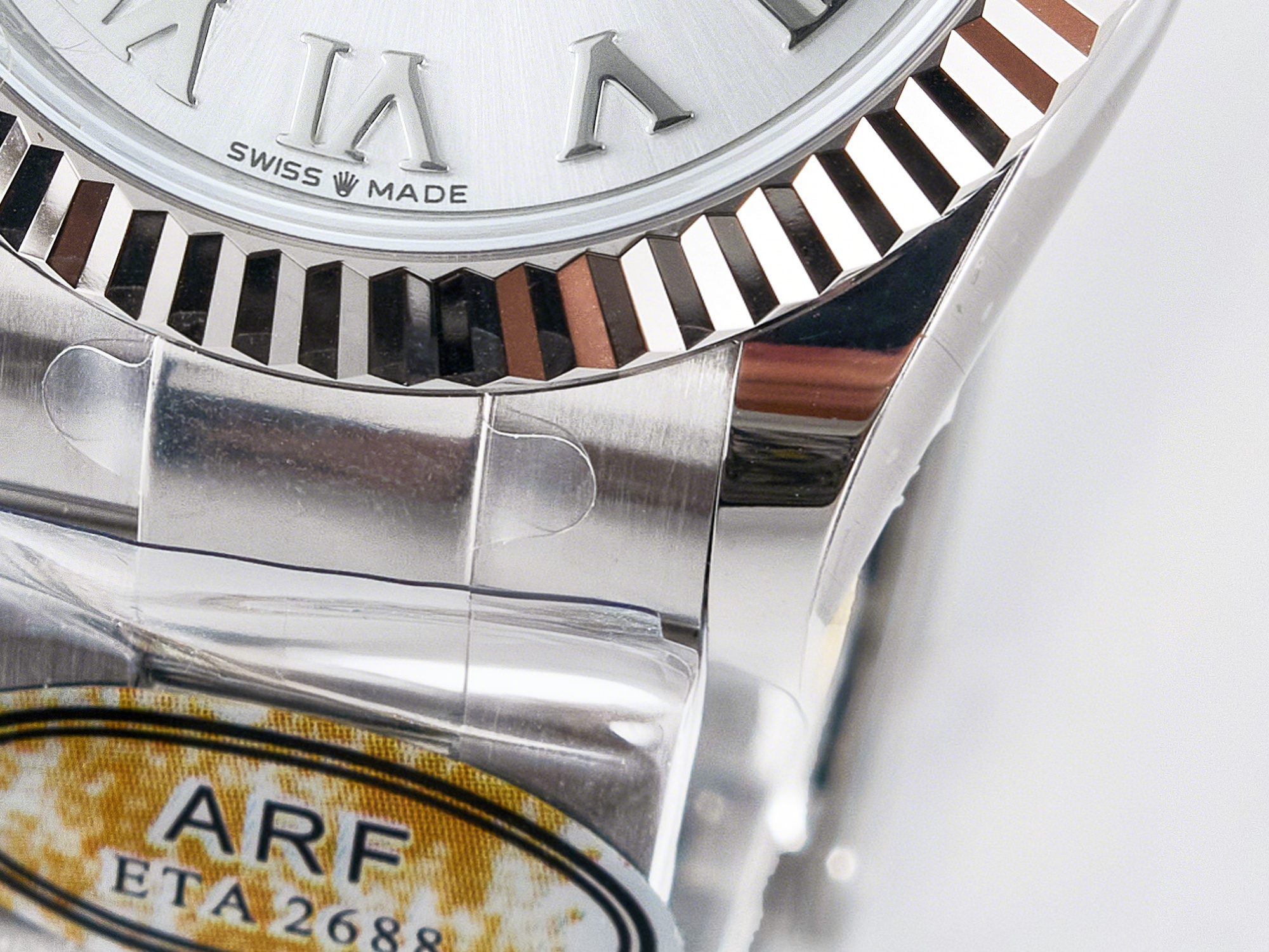 Rolex DateJust 31 278274 ARF 1:1 Best Edition 904L Steel Silver Roman Diamonds Dial on SS Oyster Bracelet ETA 2688-fasswatch