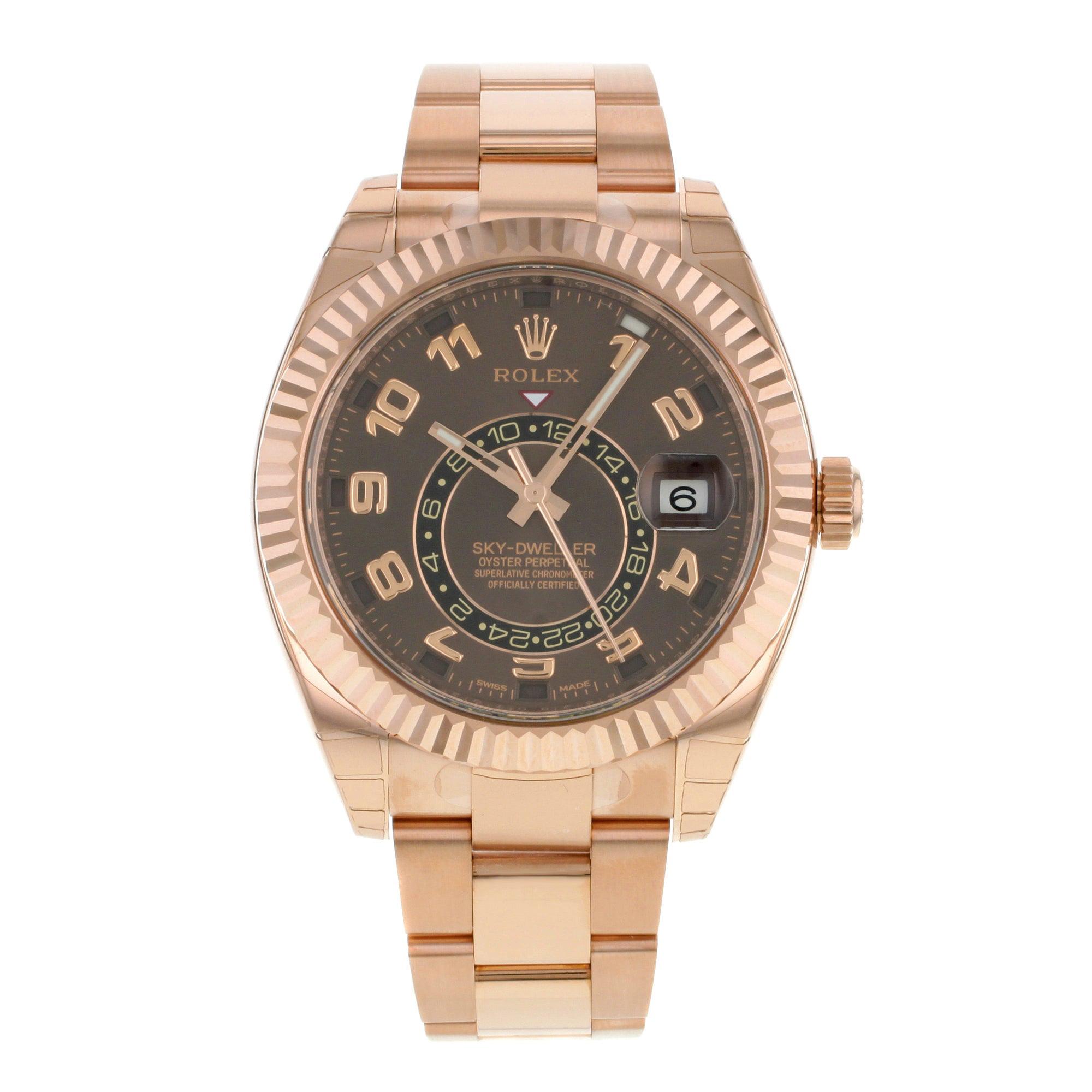 Rolex Sky-Dweller 326935 CH 18 Karat Everose Gold Automatic Men's Watch-fasswatch