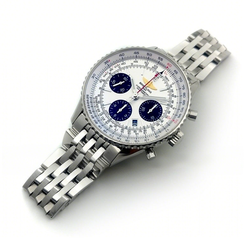 Breitling Navitimer 01 Chronograph Silver Dial Ref: AB0121211G1A1-fasswatch