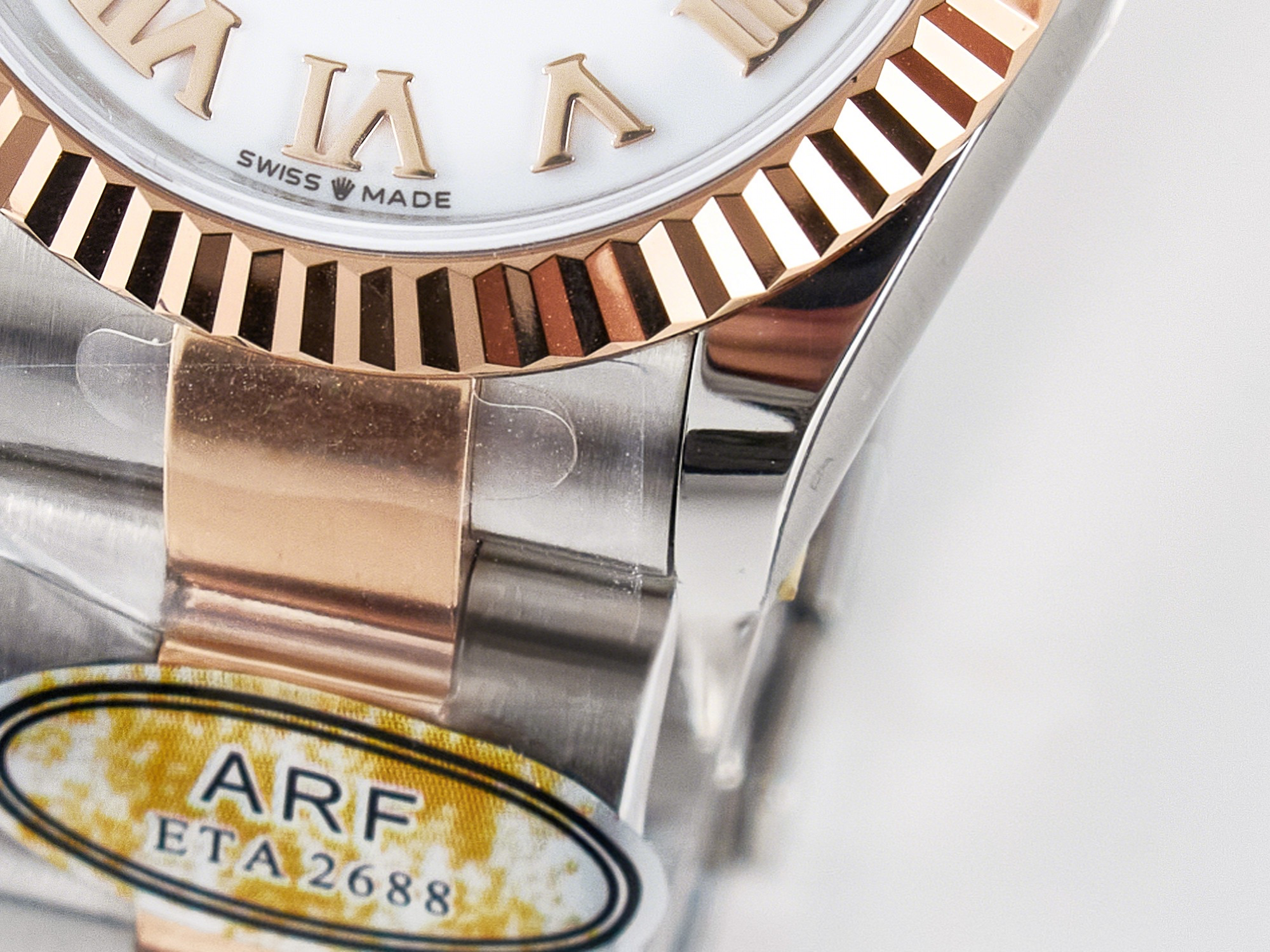 Rolex DateJust 31 278271 ARF 1:1 Best Edition 904L Steel White Roman Dial on SS/RG Oyster Bracelet ETA 2688-fasswatch