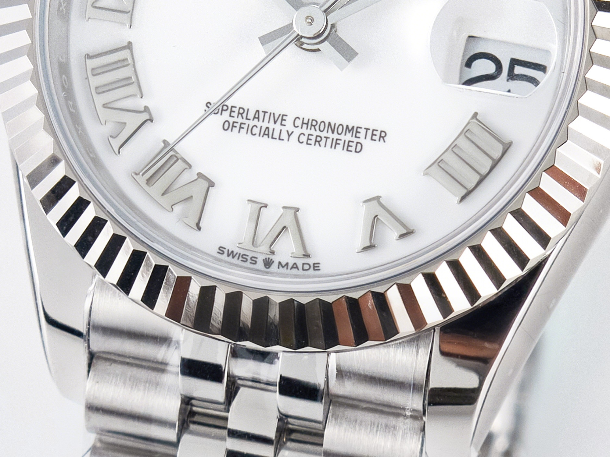 Rolex DateJust 31 278274 ARF 1:1 Best Edition 904L Steel White Roman Dial on SS Jubilee Bracelet ETA 2688-fasswatch