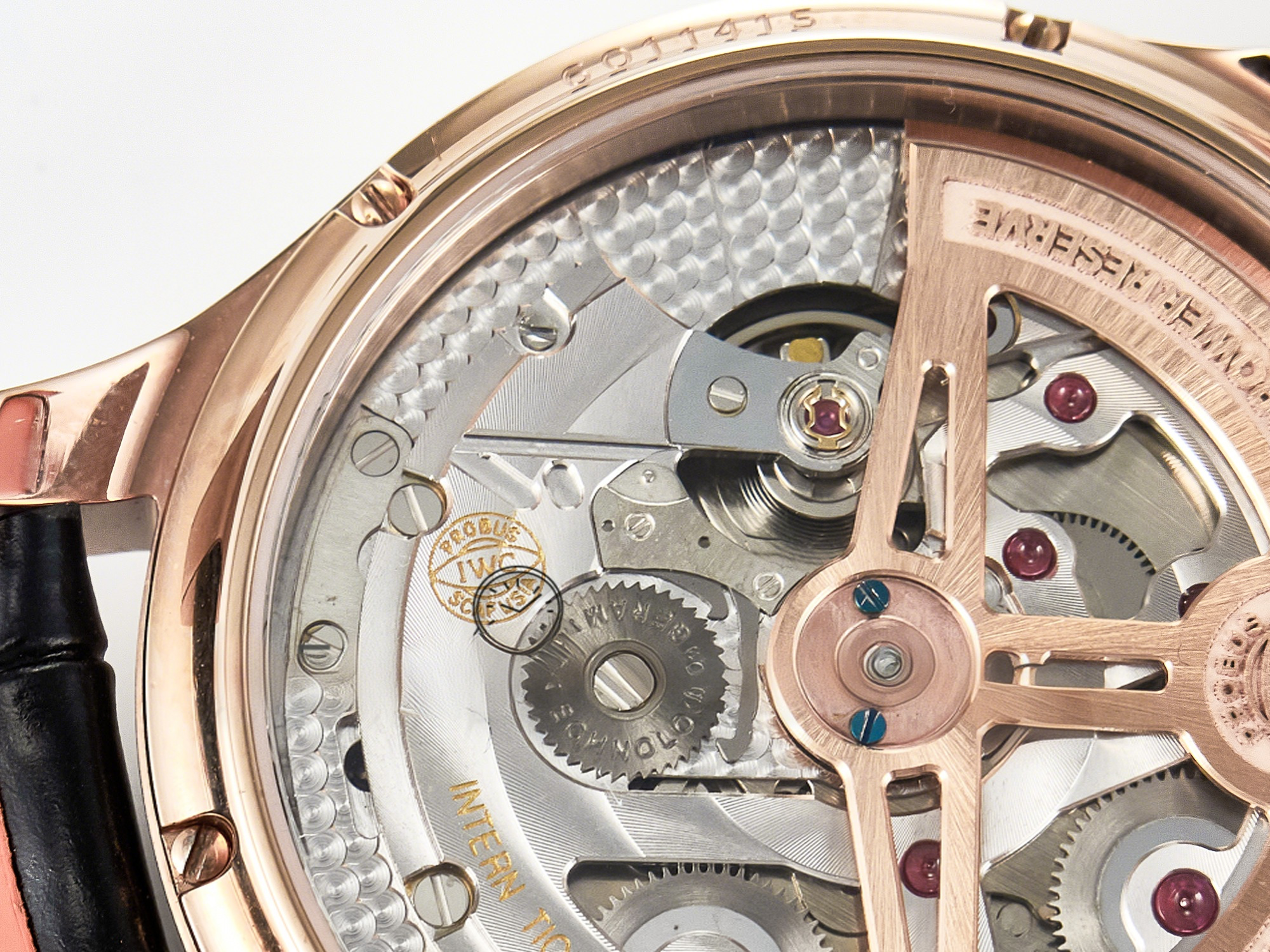 IWC IW5034 Portugieser Perpetual Calendar RG V9F 1:1 Best Edition Black Dial on Black Leather Strap A52610-fasswatch