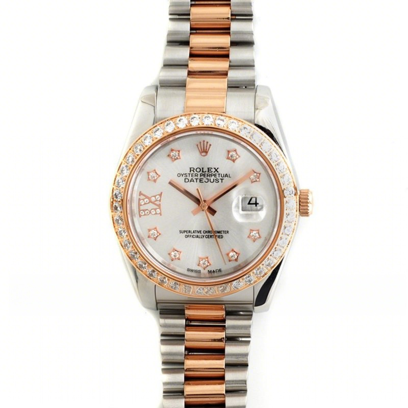Rolex DateJust 116233 Steel / Rose Gold with Diamonds-fasswatch