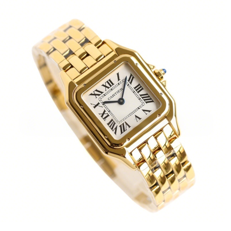 Cartier Panthère De Cartier 27mm White Dial in Yellow Gold-fasswatch