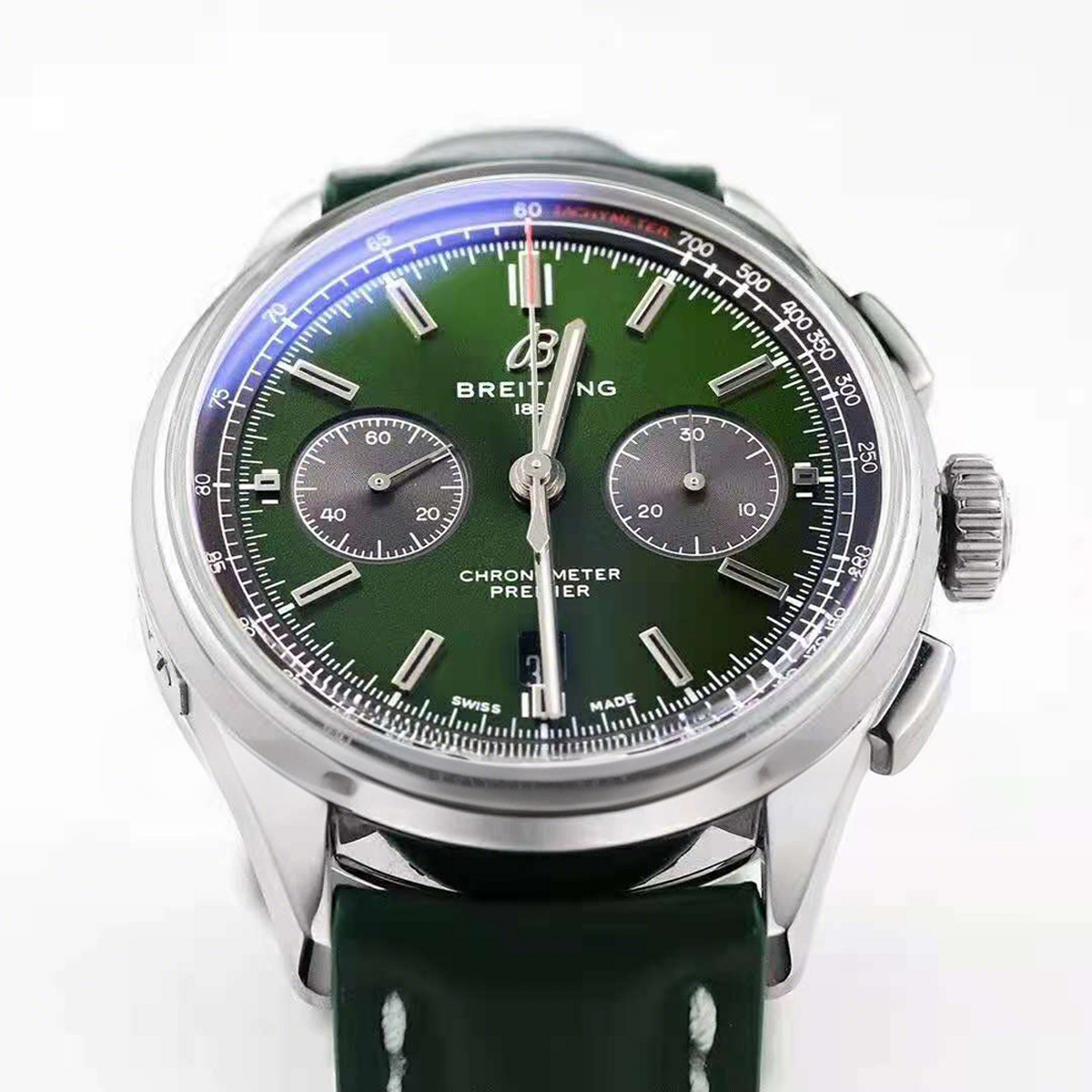 Breitling Premier B01 Chronograph 42 Bentley British Racing Green Ref: AB0118A11L1X1-fasswatch