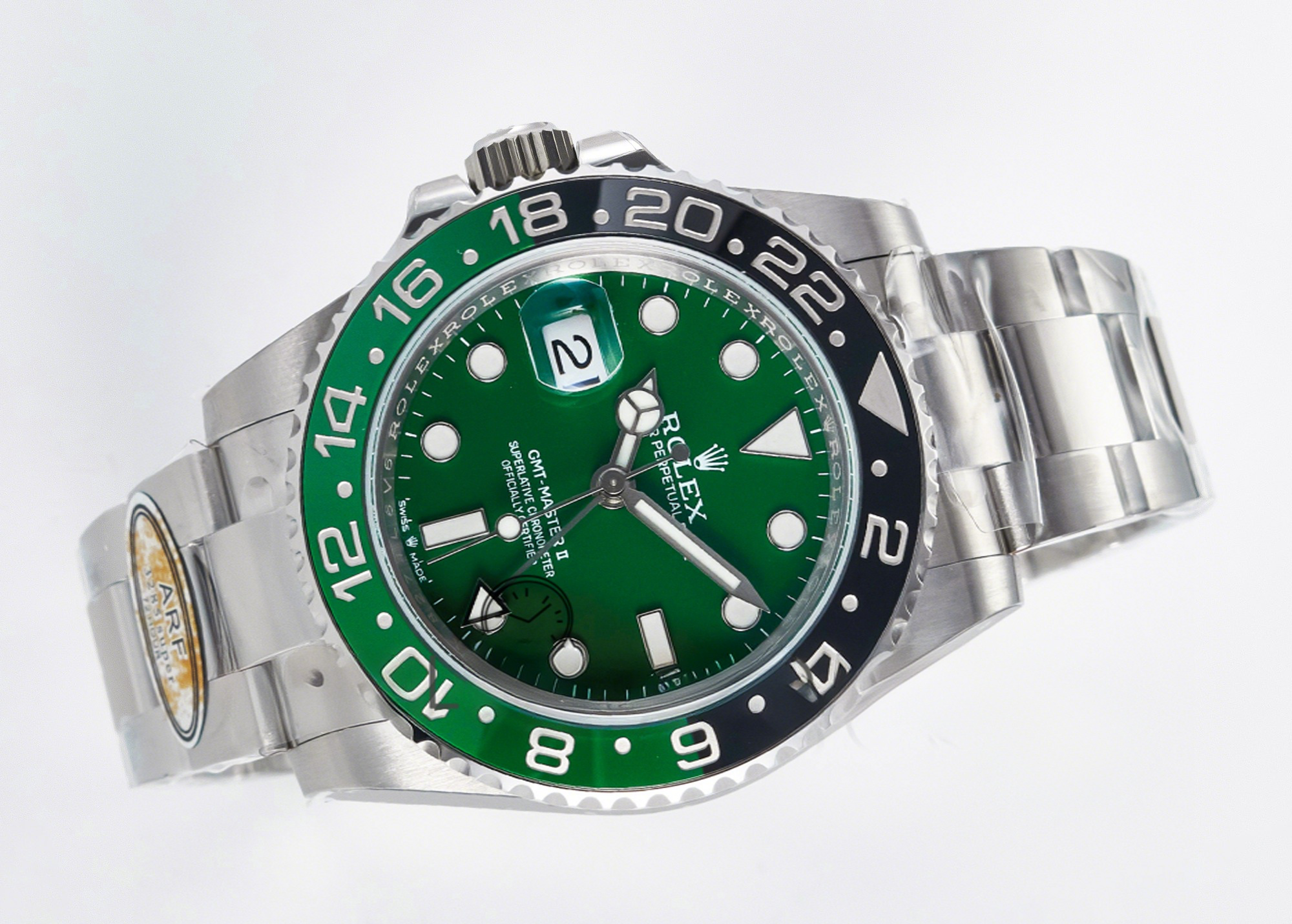 Rolex GMT-Master II 126729 VTNR ARF 1:1 Best Edition Green Dial On SS Bracelet SH3285 CHS-fasswatch