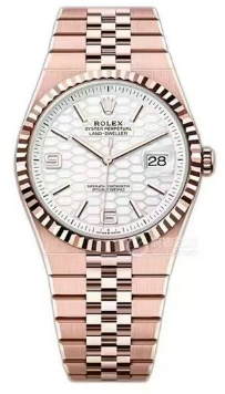 (New in 2025) Rolex M127334-0001 Land-Dweller white/blue/light blue/light white/white rose-fasswatch