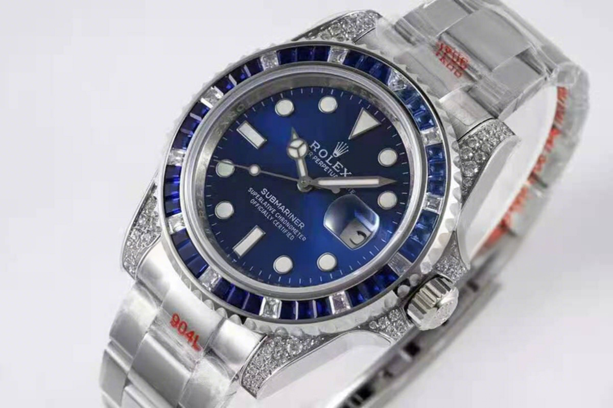 Rolex Submariner 116619LB with Diamond Bezel-fasswatch