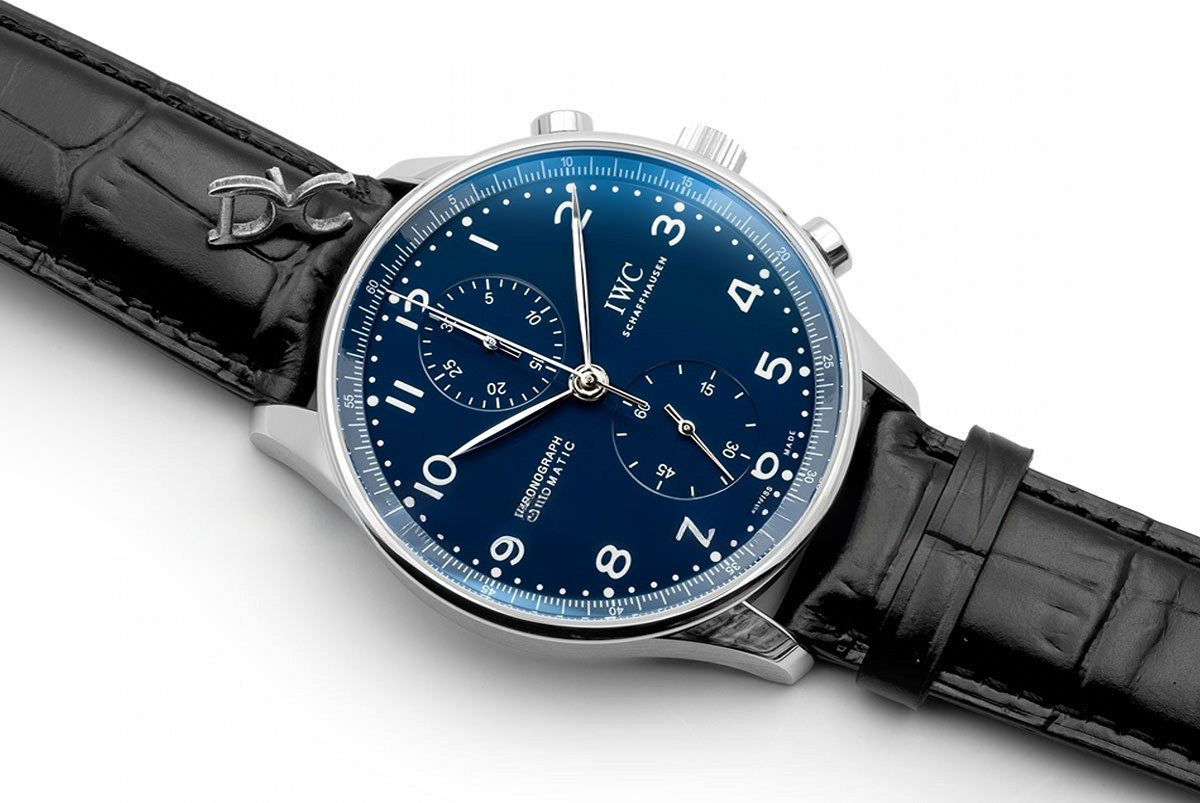 IWC Portugieser Chronograph Edition “150 Years” IW371601 Blue Dial In Steel-fasswatch