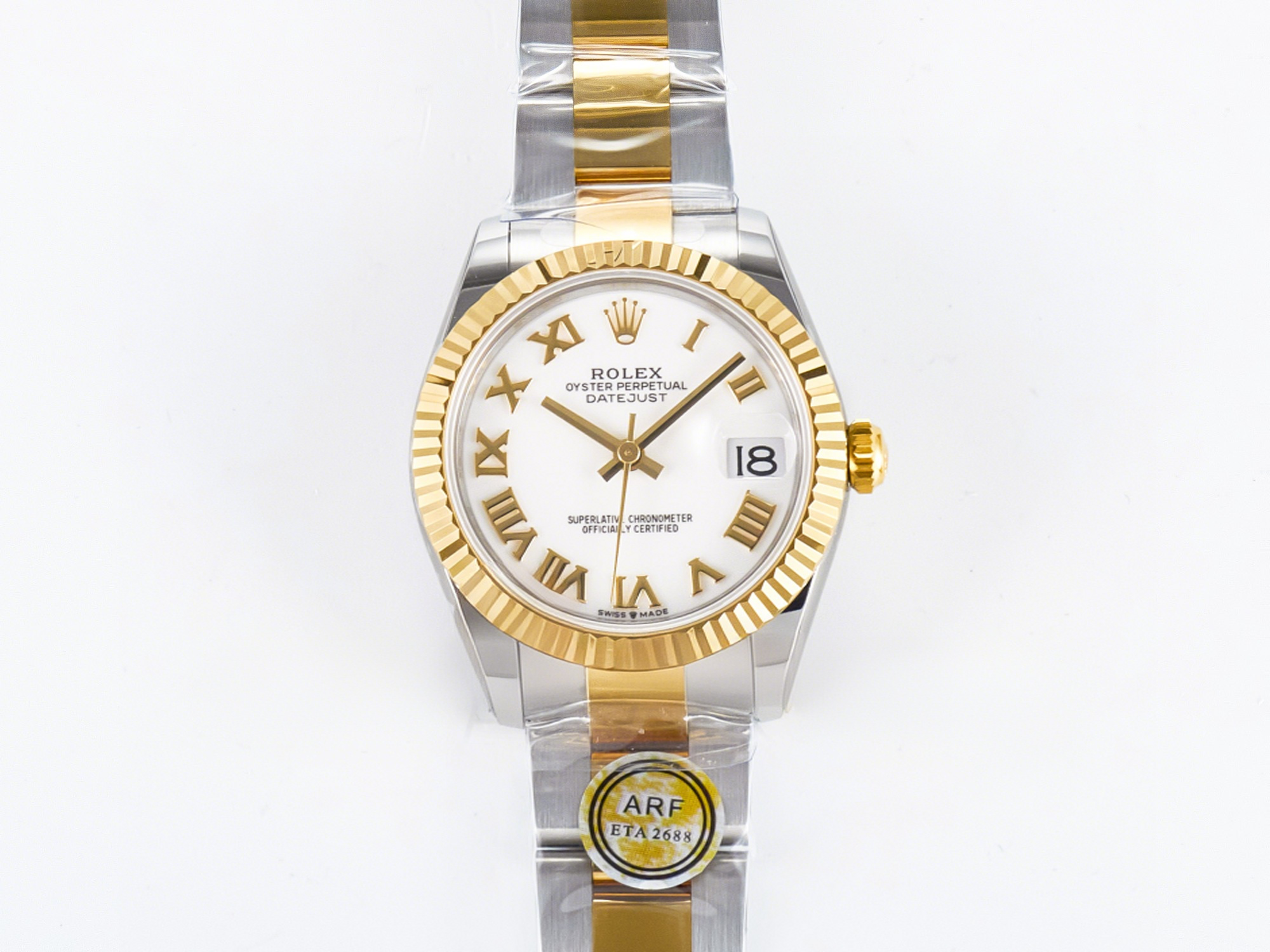 Rolex DateJust 31 278273 ARF 1:1 Best Edition 904L Steel White Roman Dial on SS/YG Oyster Bracelet ETA 2688-fasswatch