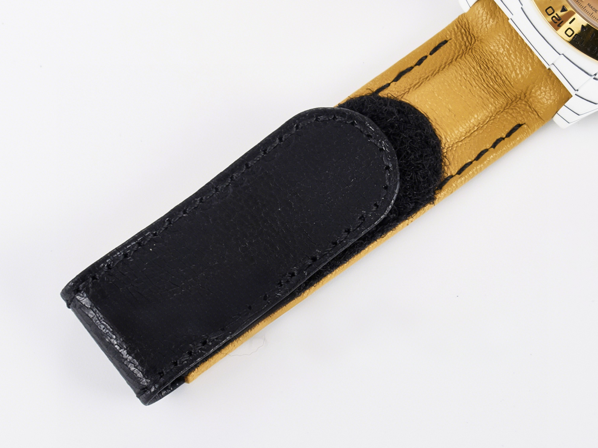 Rolex Daytona DIW White Carbon Case YG Bezel DIWF Edition YG Dial on Brown Leather Strap A7750-fasswatch