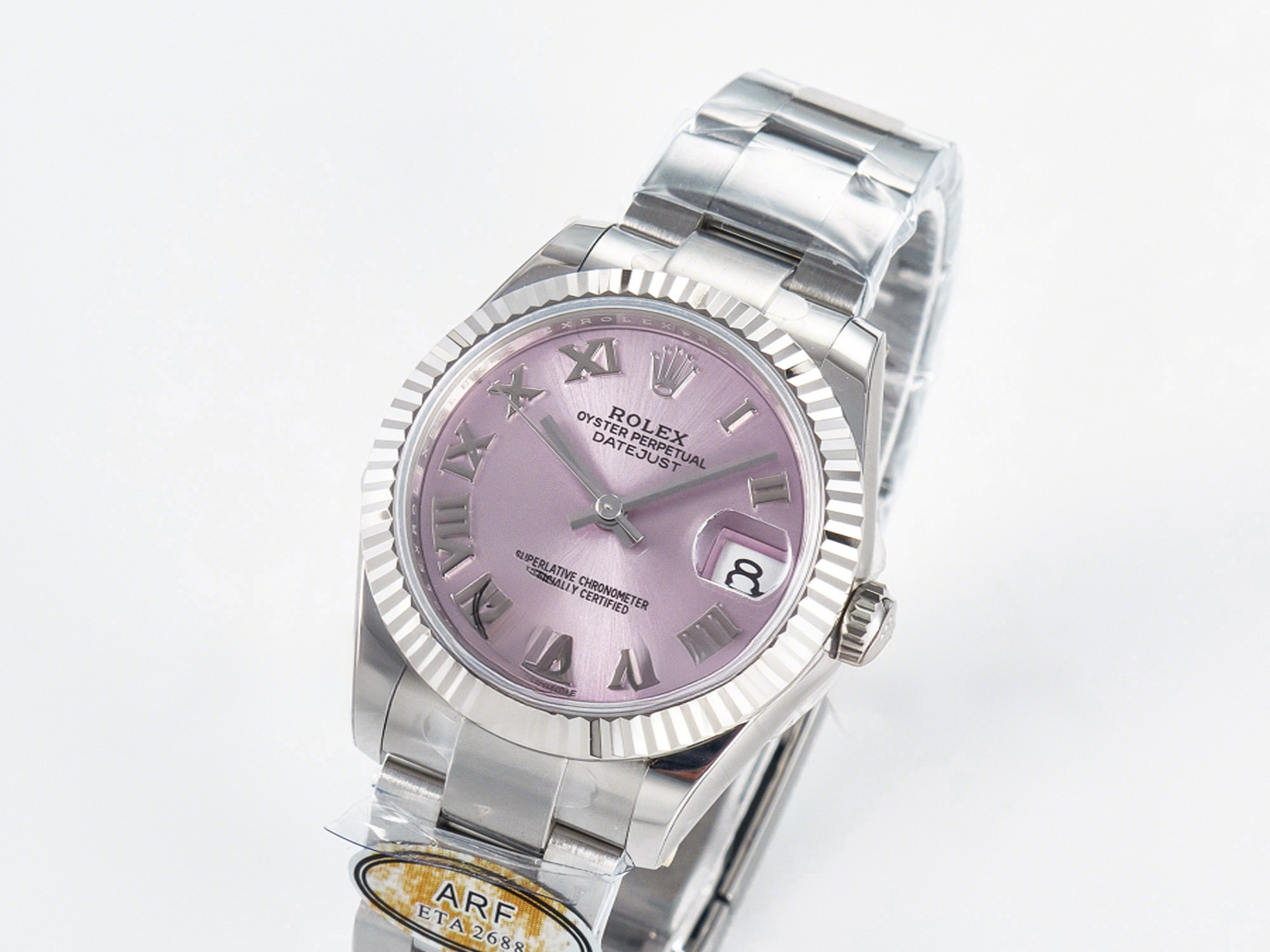 Rolex DateJust 31 278274 ARF 1:1 Best Edition 904L Steel Pink Roman Dial on SS Oyster Bracelet ETA 2688-fasswatch