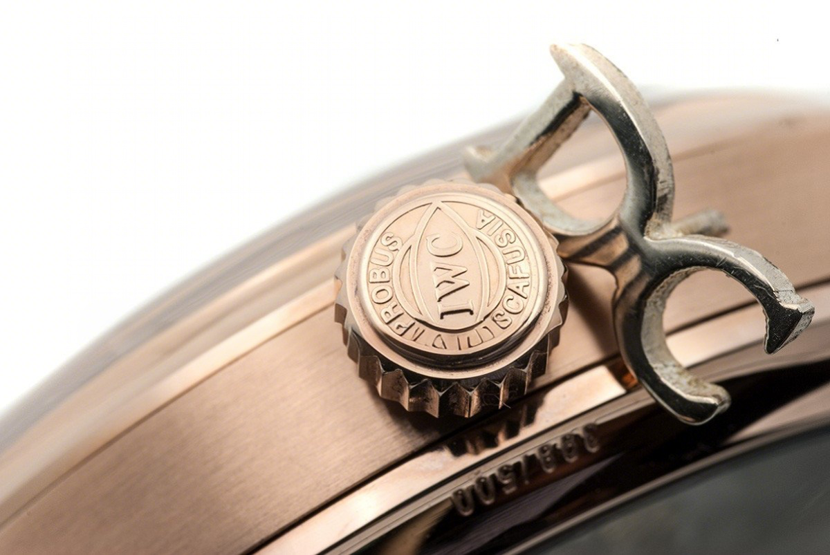 IWC Portuguese Tourbillon Hand Wound IW5463 Blue Dial in Rose Gold-fasswatch