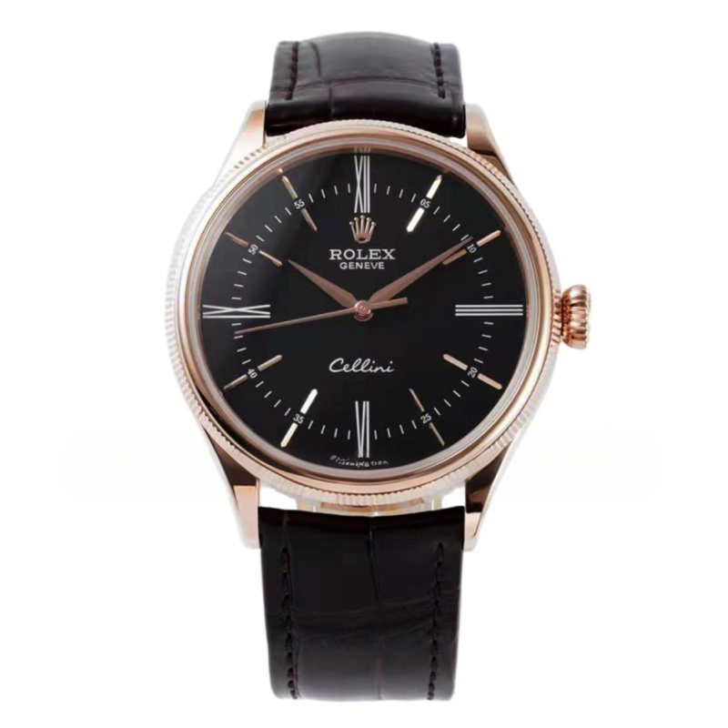 Rolex Cellini Time 50509 White Dial with Roman Marker in Rose Gold-fasswatch
