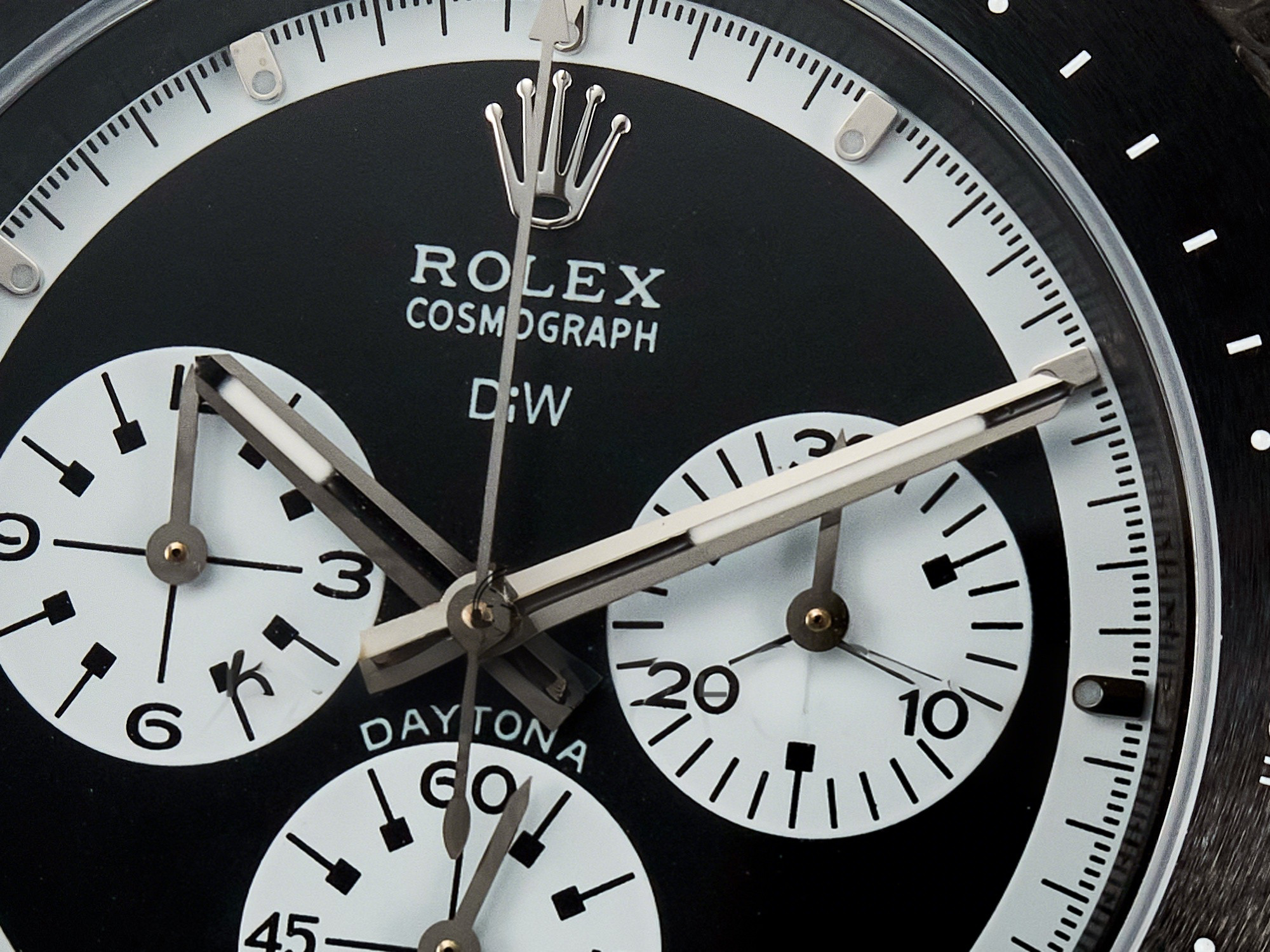 Rolex Daytona DIW Black Carbon DIWF 1:1 Best Edition Black/White Dial on Black Nylon Strap SH4130-fasswatch