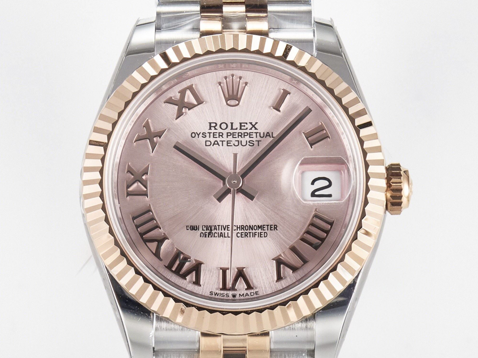 Rolex DateJust 31 278271 ARF 1:1 Best Edition 904L Steel RG Roman Dial on SS/RG Jubilee Bracelet ETA 2688-fasswatch