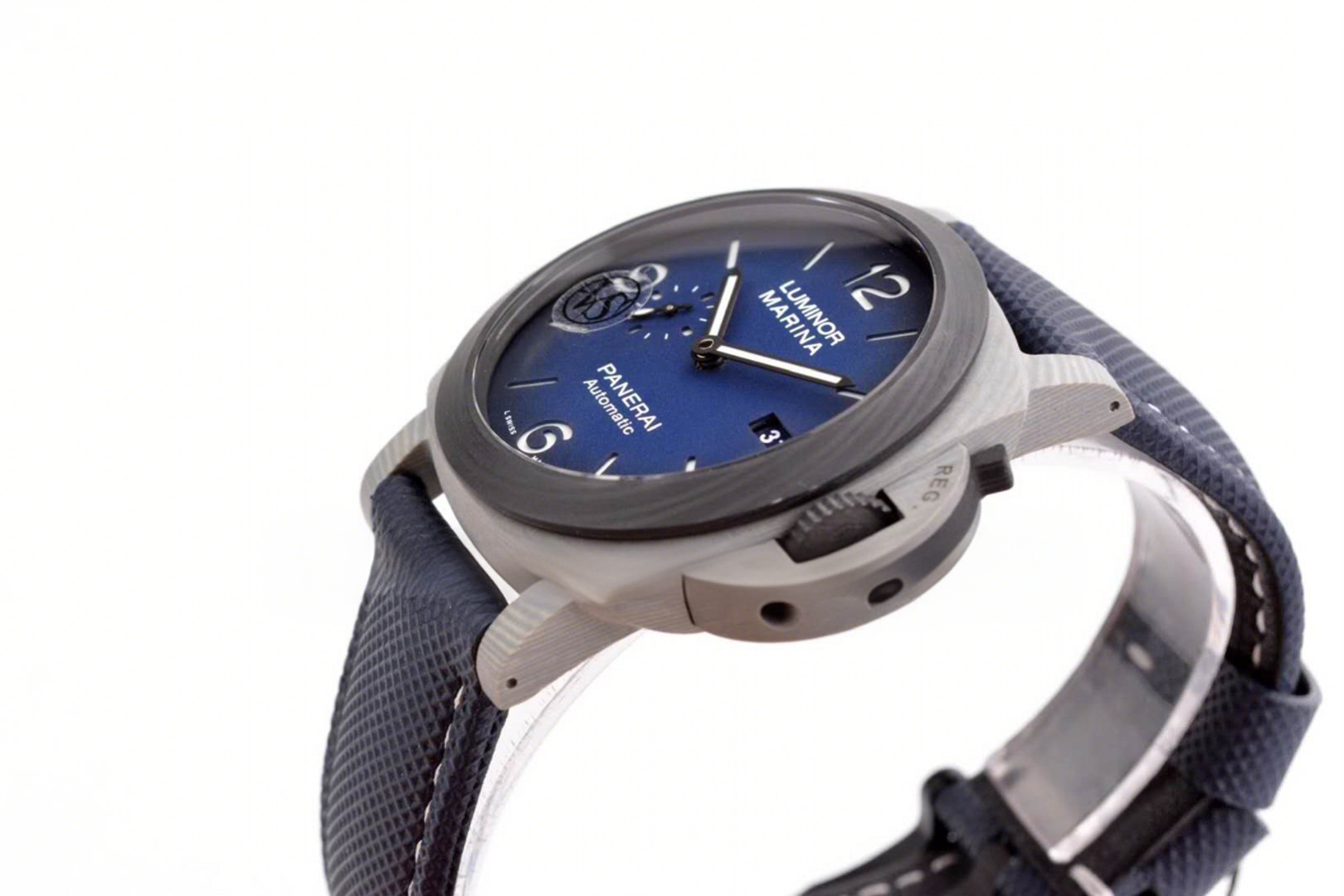 Panerai PAM1663 Lumminor Marina Fibratech™ Vulcano Blu 44mm-fasswatch