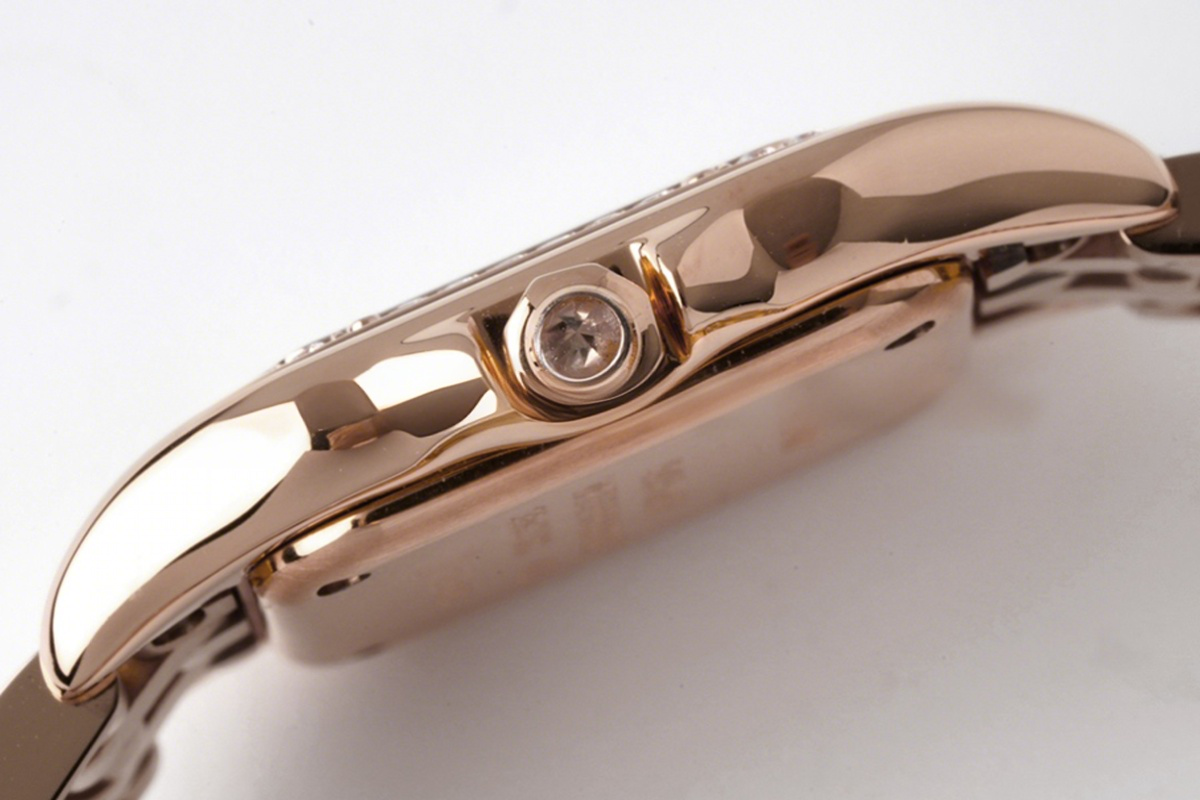 Cartier Panthère De Cartier 22mm White Dial in Rose Gold with Diamond Bezel-fasswatch