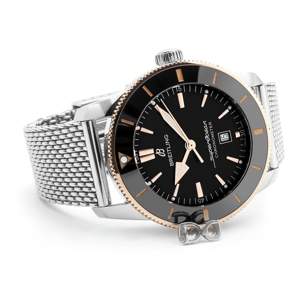 Breitling Superocean Heritage II B20 Automatic 44mm in Black Dial on Black and Rose Gold Bezel-fasswatch