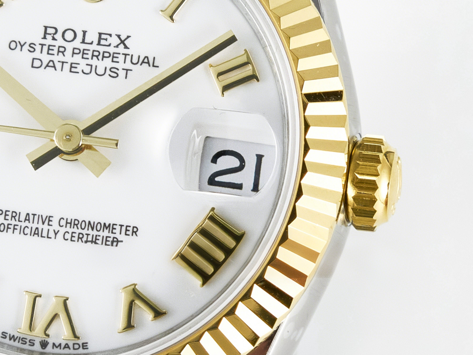 Rolex DateJust 31 278273 ARF 1:1 Best Edition 904L Steel White Roman Dial on SS/YG Jubilee Bracelet ETA 2688-fasswatch