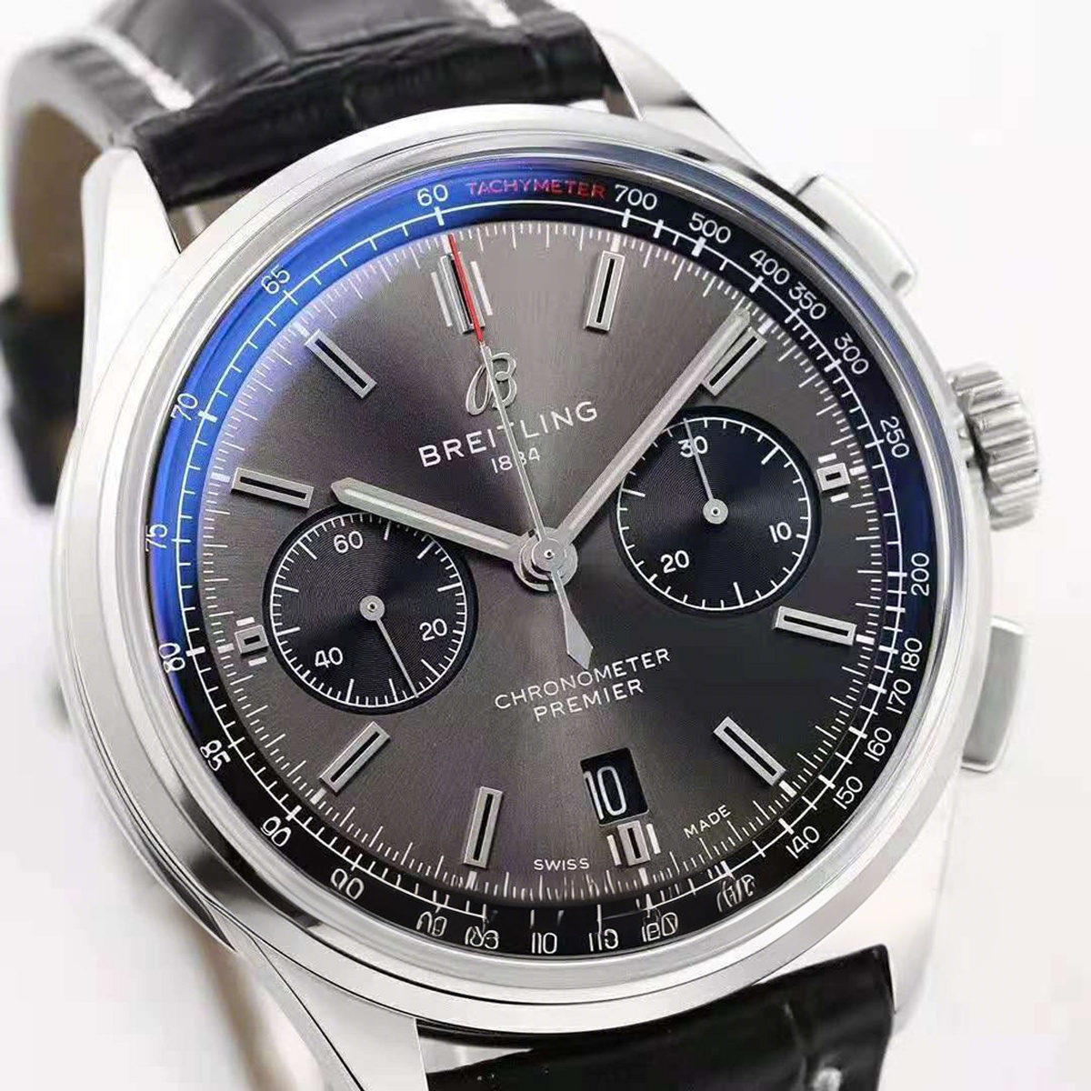 Breitling Premier B01 Chronograph 42 Anthracite Dial Ref: AB0118221B1X2-fasswatch