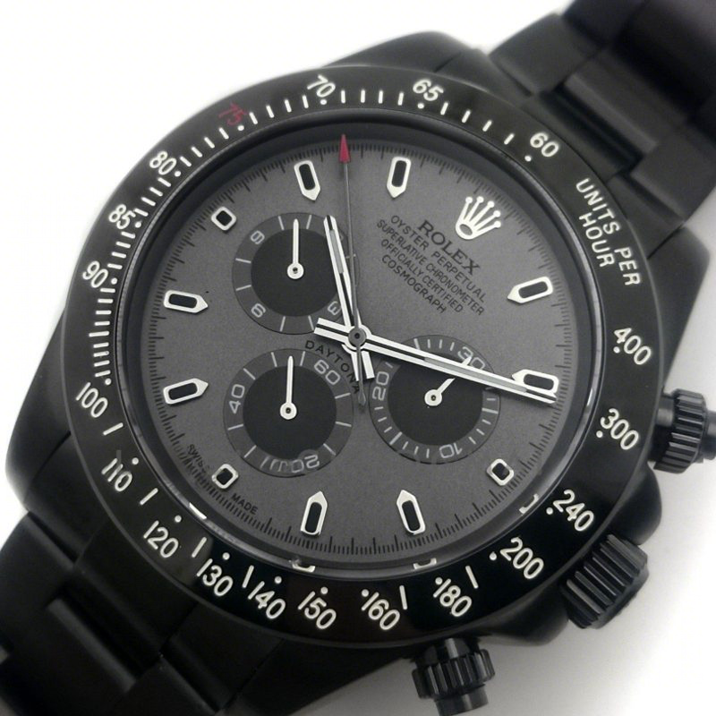 Rolex Bamford Daytona Matte Black PVD Grey Dial-fasswatch