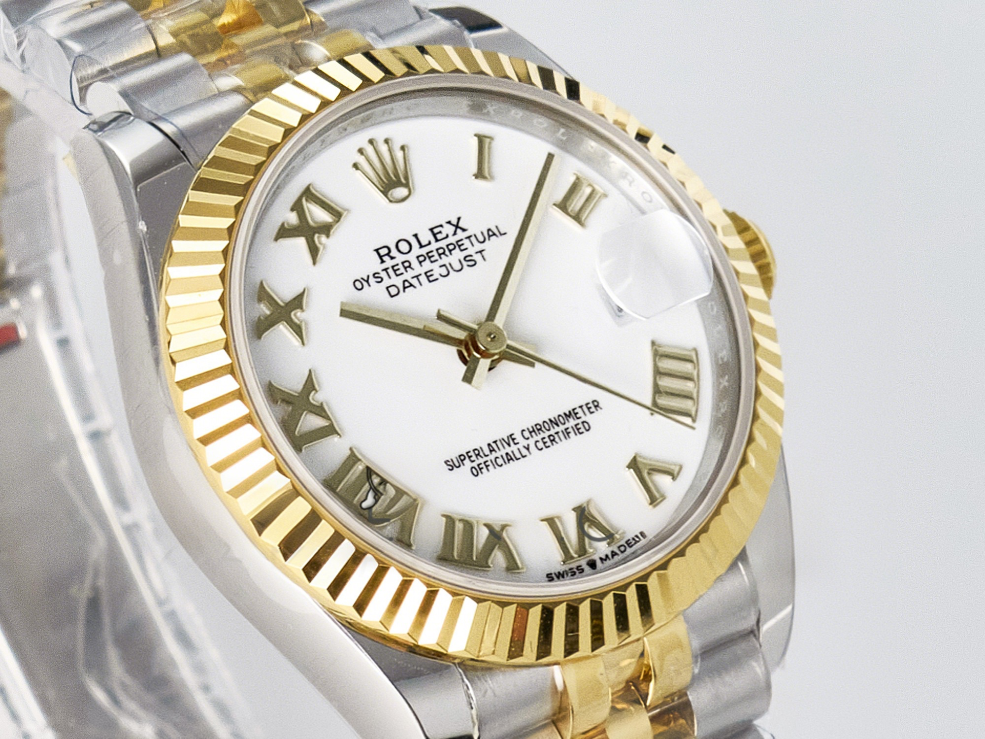 Rolex DateJust 31 278273 ARF 1:1 Best Edition 904L Steel White Roman Dial on SS/YG Jubilee Bracelet ETA 2688-fasswatch