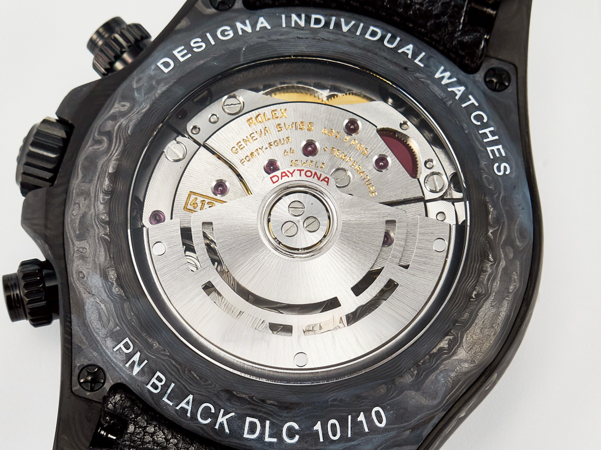 Rolex Daytona DIW Black Carbon DIWF 1:1 Best Edition Black/White Dial on Black Nylon Strap SH4130-fasswatch