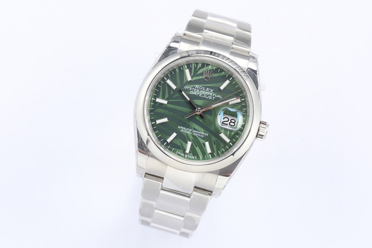 Rolex Datejust 36 126234 Olive Green Dial in Steel-fasswatch