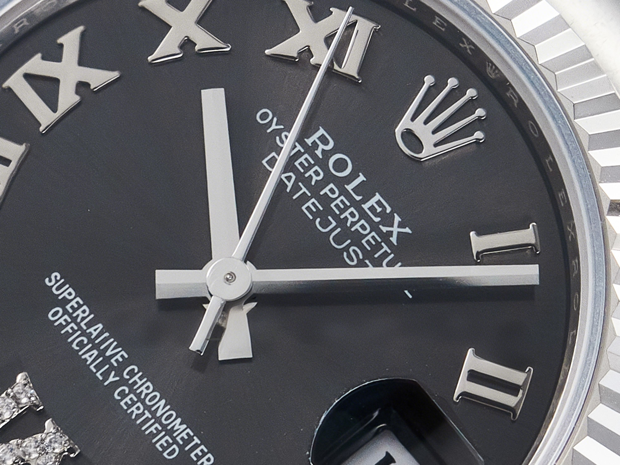 Rolex DateJust 31 278274 ARF 1:1 Best Edition 904L Steel Gray Roman Diamonds Dial on SS Oyster Bracelet ETA 2688-fasswatch