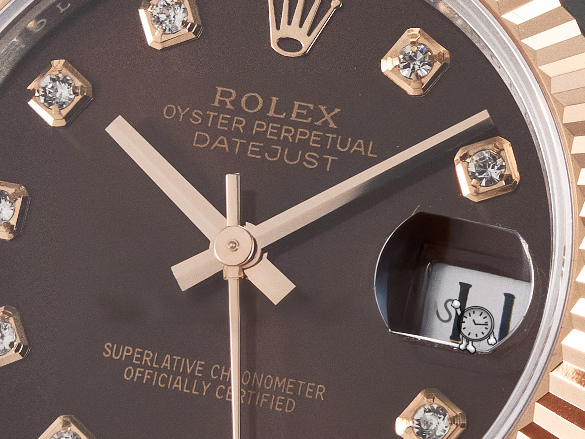 Rolex DateJust 31 278271 ARF 1:1 Best Edition 904L Steel Brown Diamonds Dial on SS/RG Jubilee Bracelet ETA 2688-fasswatch