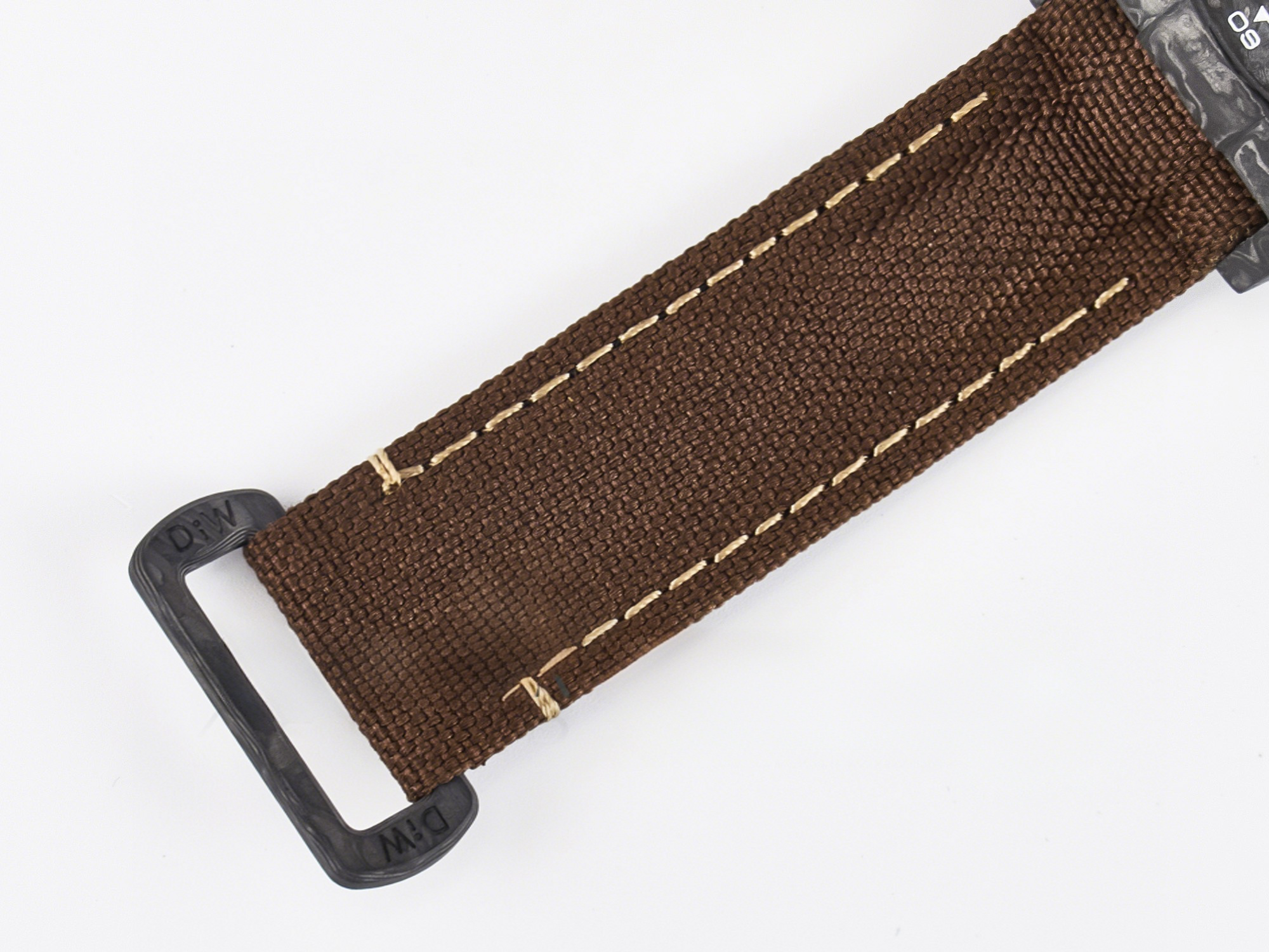 Rolex Daytona DIW Carbon/SS Case and Bezel DIWF Edition Brown Dial on Brown Nylon Strap A7750-fasswatch