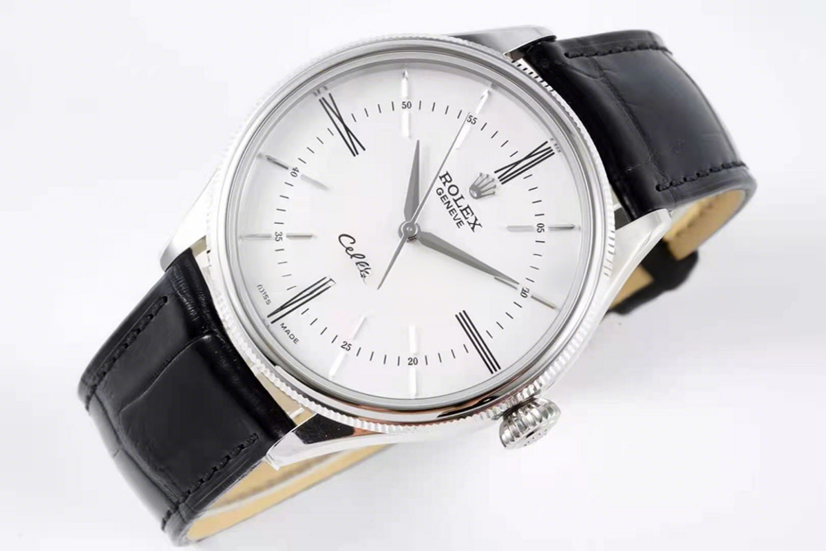 Rolex Cellini Time 50509 White Dial with Roman Marker in Stainless Steel-fasswatch
