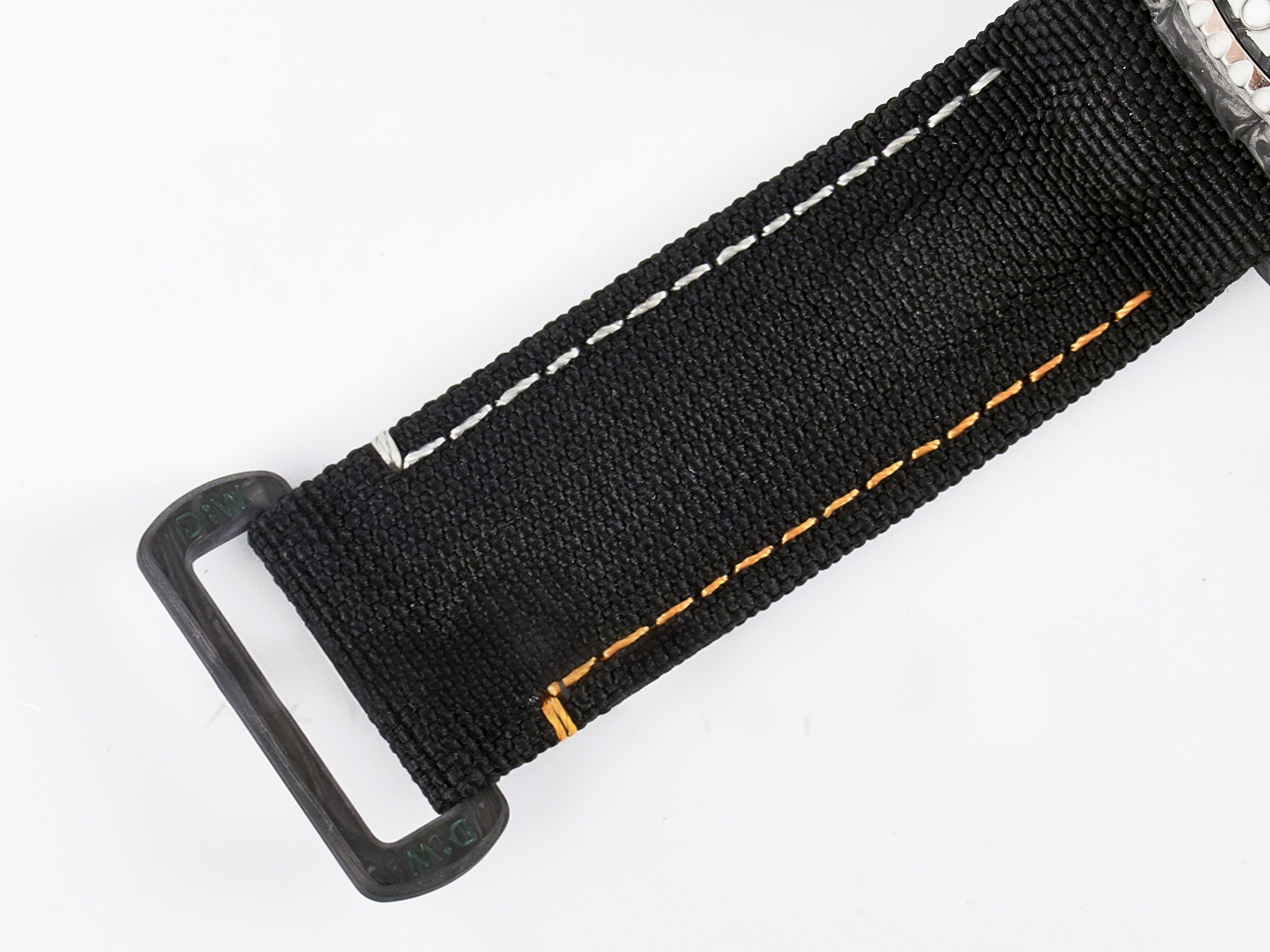 Rolex Sea Dweller 43mm Carbon DIWF Best Edition Graffiti Dial on Black Nylon Strap A2824-fasswatch