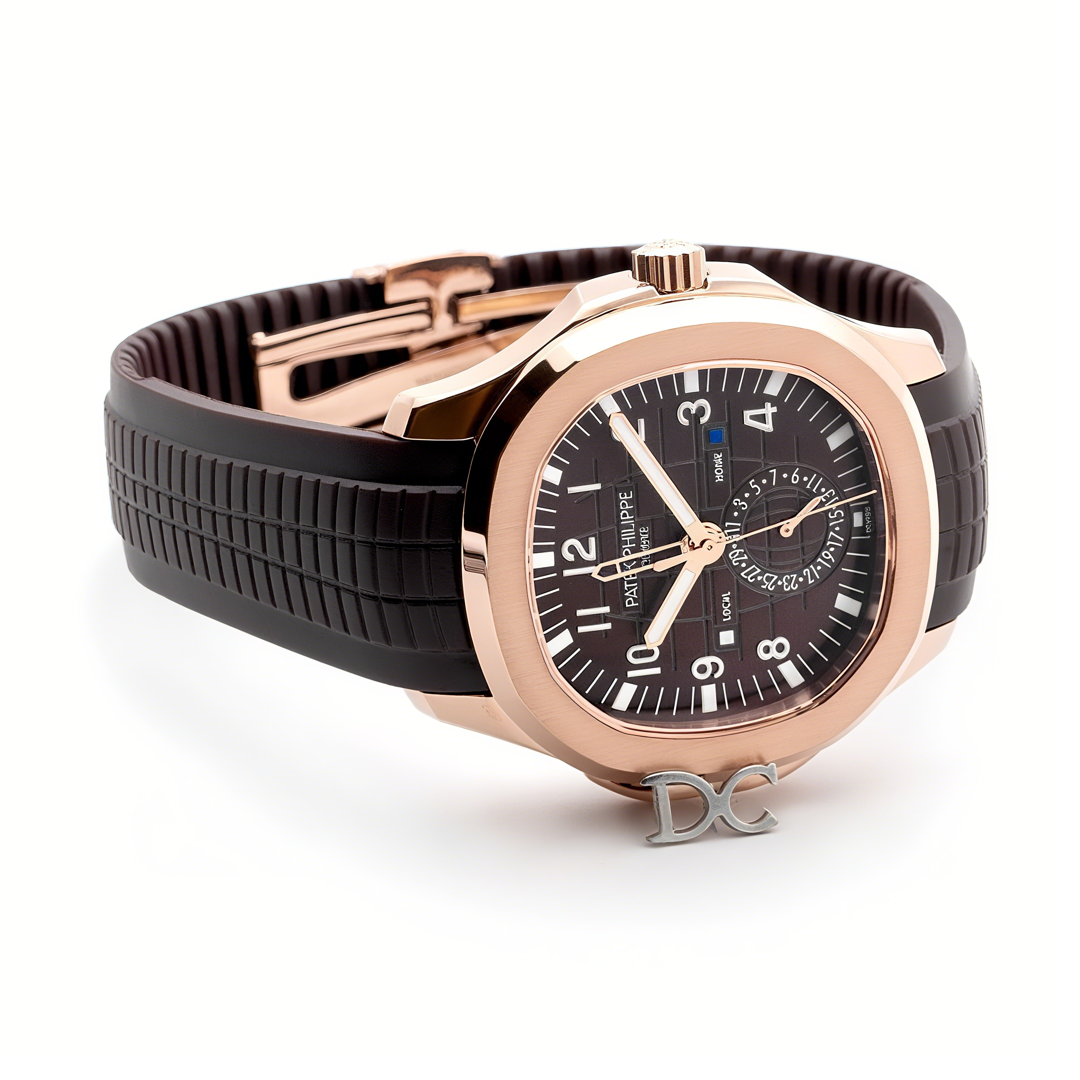 Patek Philippe Aquanaut Time Travel 5164A Brown dial in Rose Gold-fasswatch