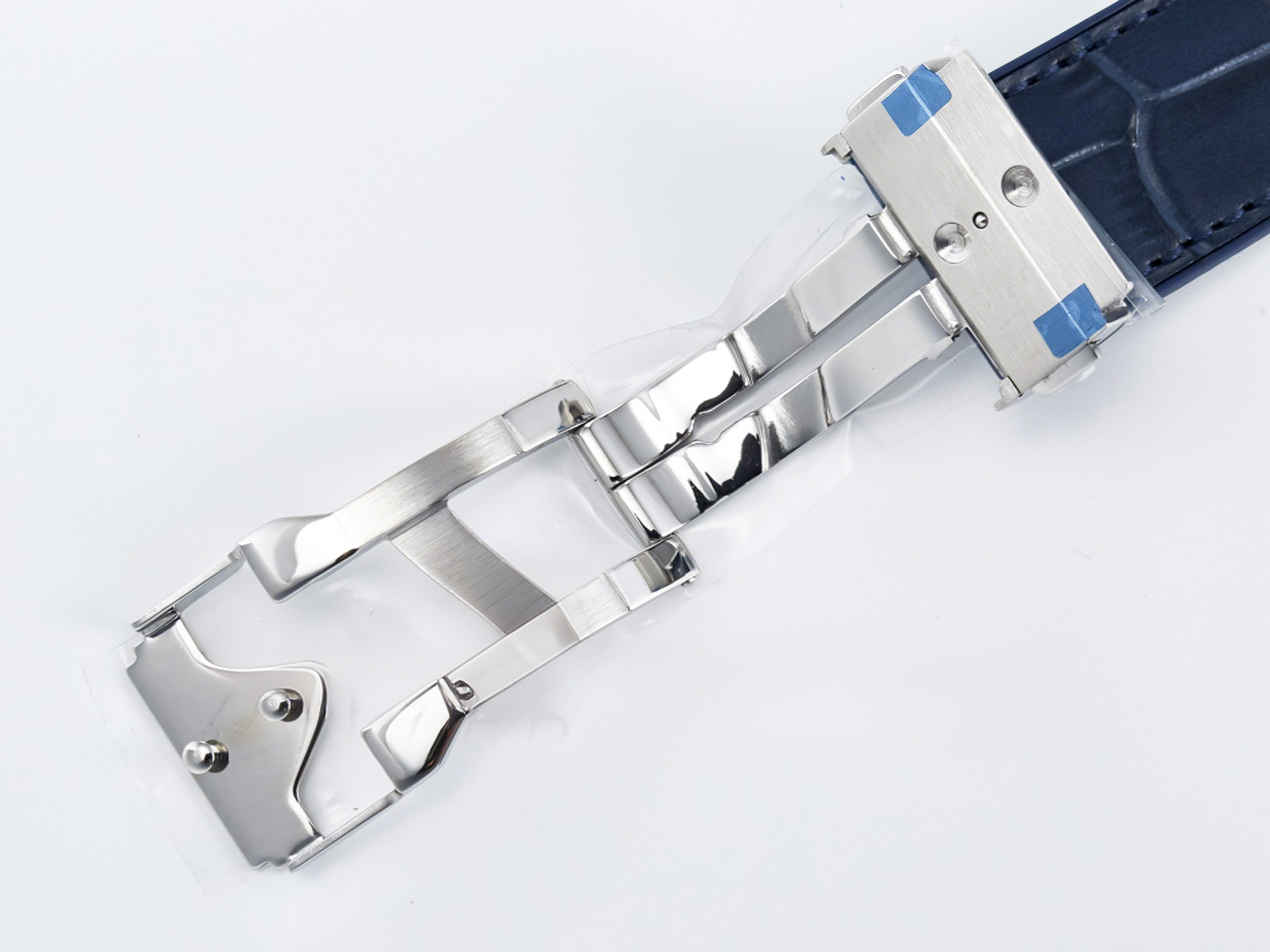 Hublot Classic Fusion Bang 42mm HBF 1:1 Best Edition Blue Dial Diamonds Bezel on Blue Leather Strap A2892-fasswatch