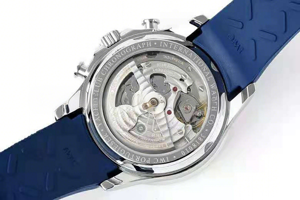 IWC Portugieser Yacht Club Chronograph IW390705 Blue Dial in Steel-fasswatch