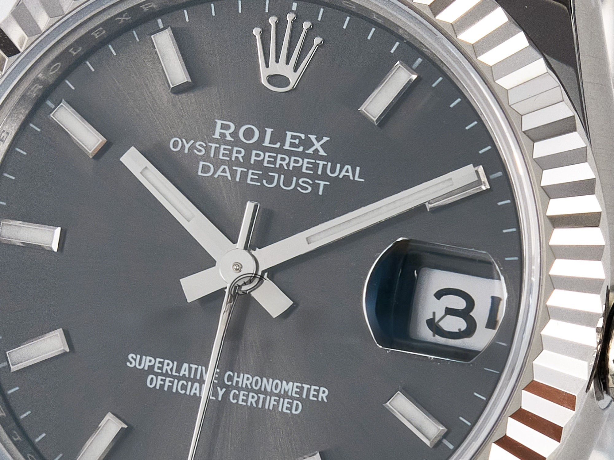 Rolex DateJust 31 278274 ARF 1:1 Best Edition 904L Steel Gray Dial Stick Marker on SS Jubilee Bracelet ETA 2688-fasswatch