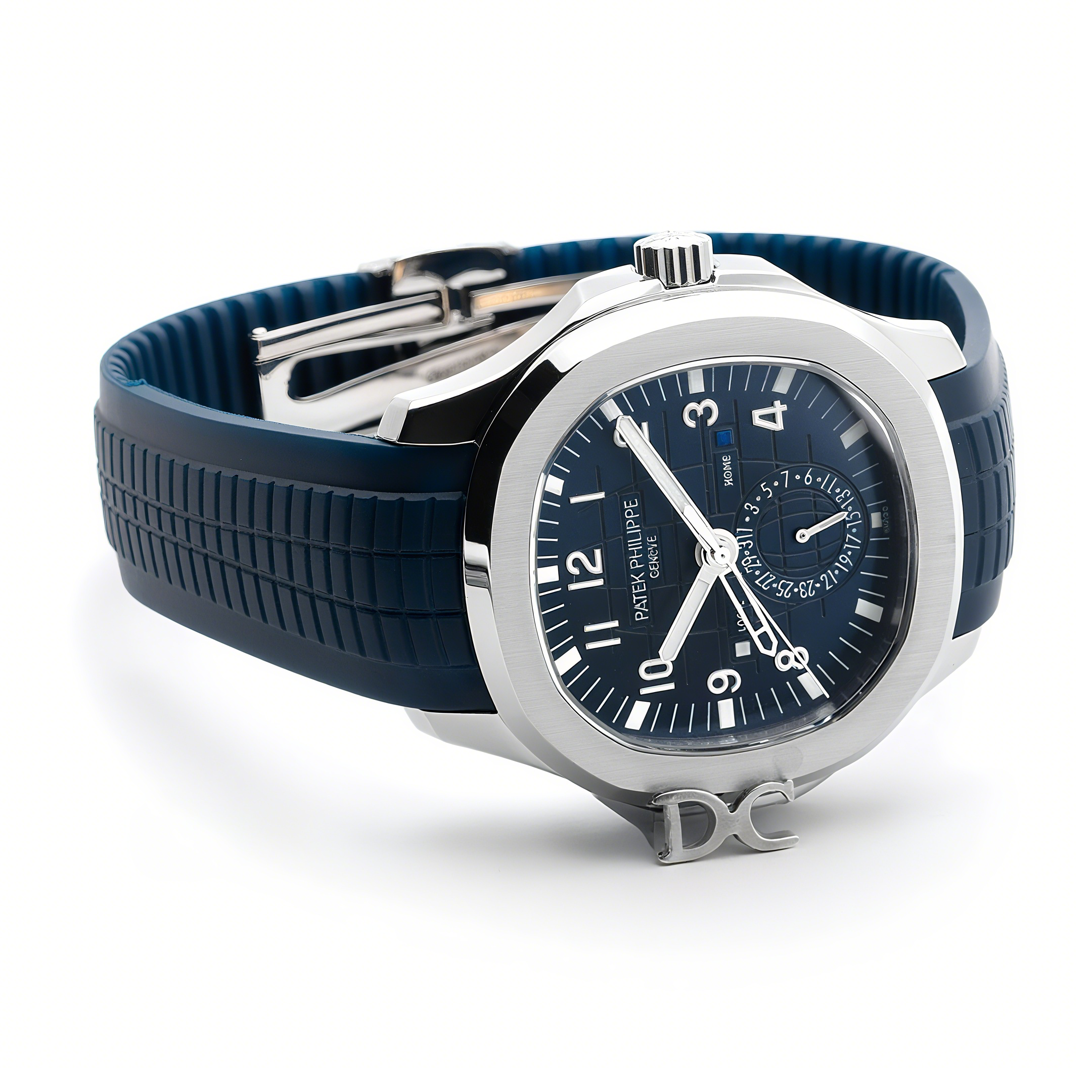 Patek Philippe Aquanaut Time Travel 5164A Blue dial in Steel-fasswatch