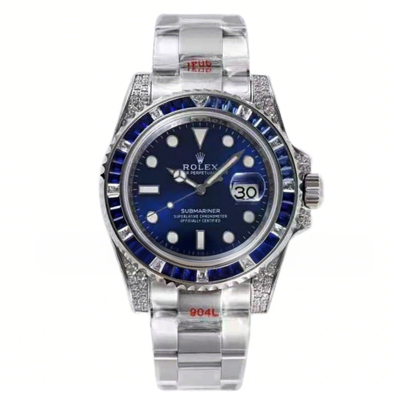Rolex Submariner 116619LB with Diamond Bezel-fasswatch