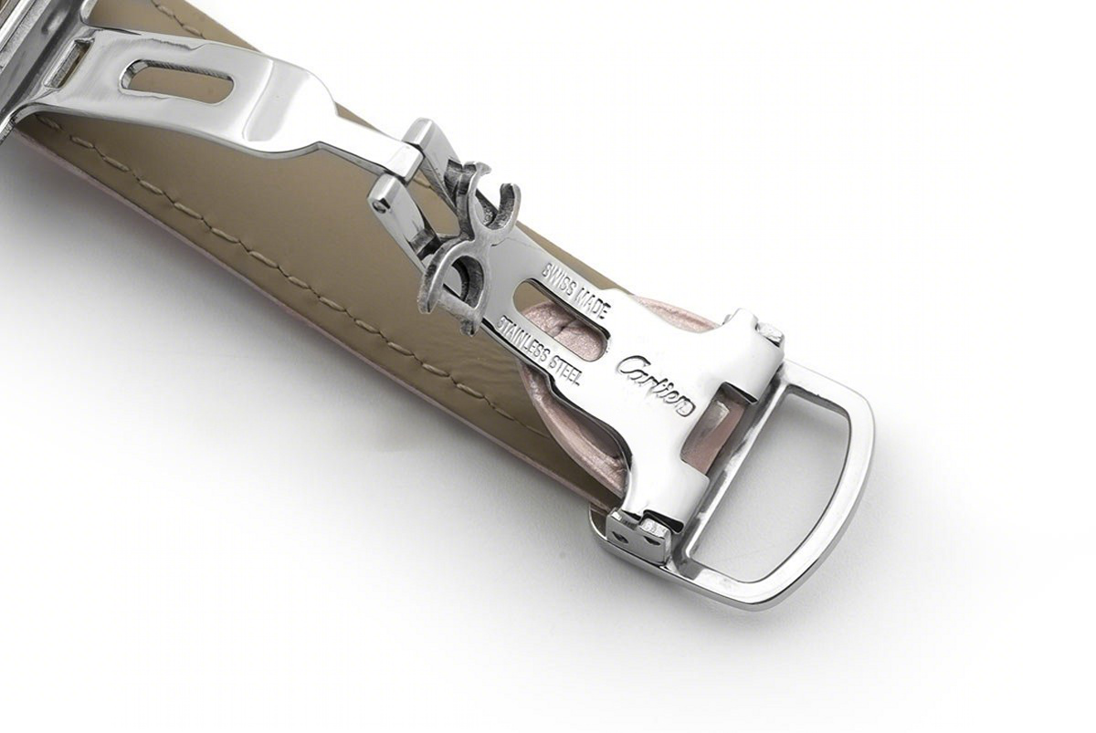 Ballon Bleu de Cartier 36mm Pink Dial in Steel on Pink Leather Strap-fasswatch