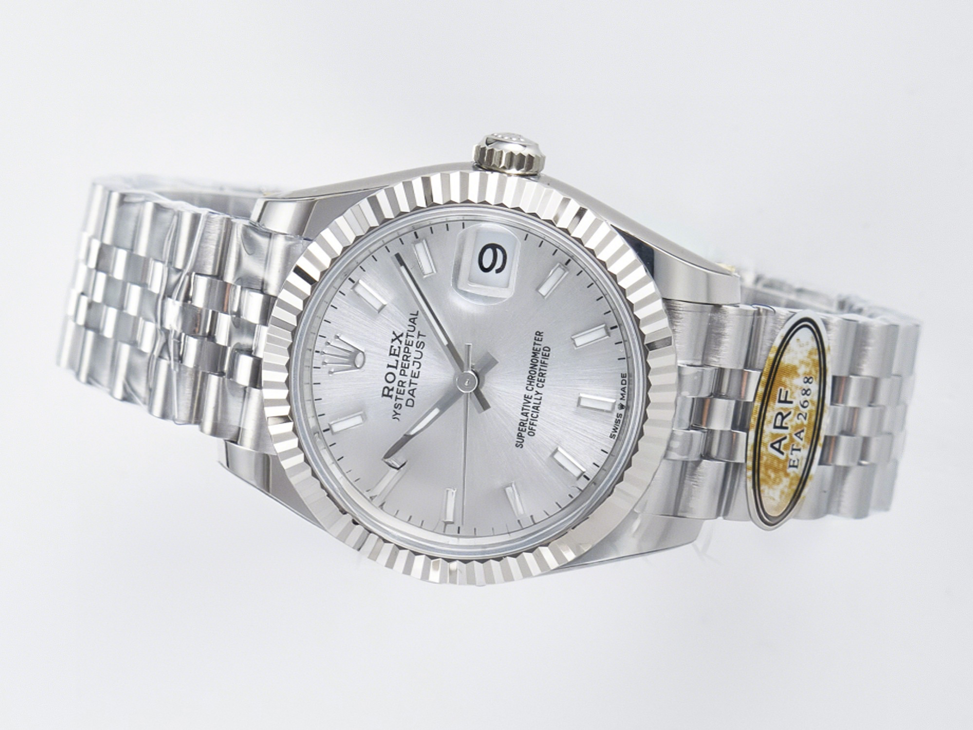 Rolex DateJust 31 278274 ARF 1:1 Best Edition 904L Steel Silver Dial Stick Marker on SS Jubilee Bracelet ETA 2688-fasswatch