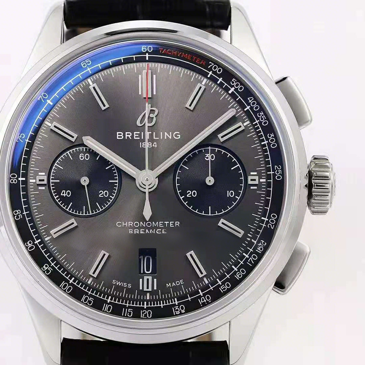 Breitling Premier B01 Chronograph 42 Anthracite Dial Ref: AB0118221B1X2-fasswatch