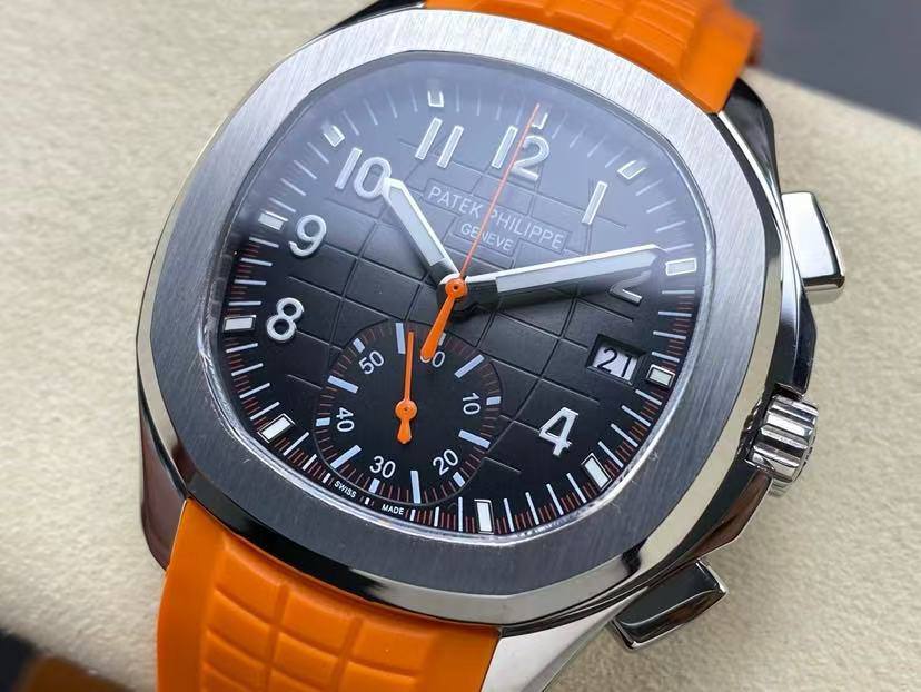 Patek Philippe Aquanaut Chronograph Stainless Steel B&P 5968A-001-fasswatch