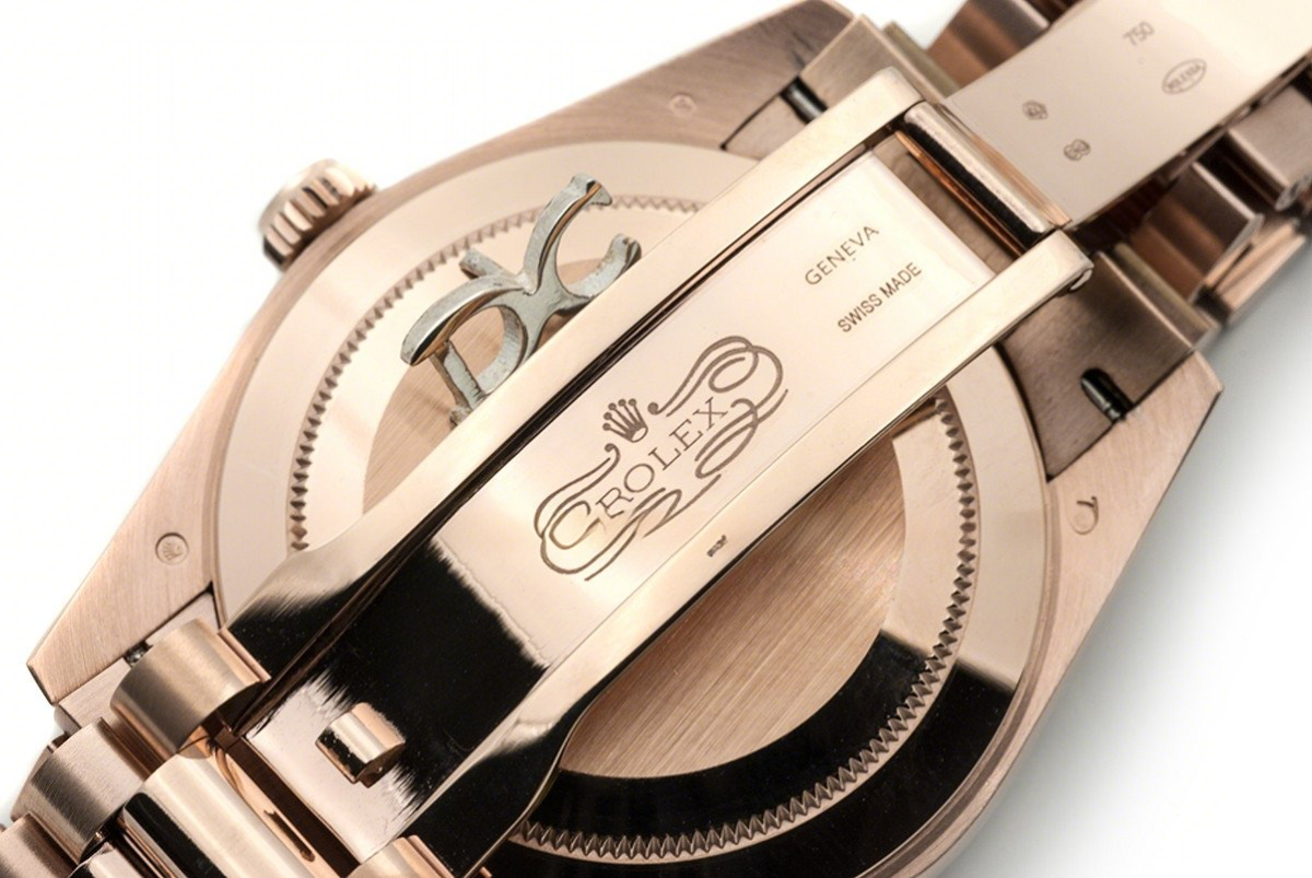 Rolex Day-Date 40 Everose Gold Diamond Bezel 228235 Chocolate Dial-fasswatch