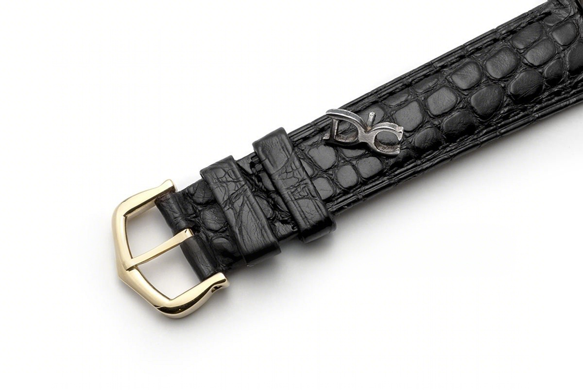 Cartier Ronde Louis Cartier Watch 29mm White Dial in Yellow Gold on Black Leather Strap-fasswatch