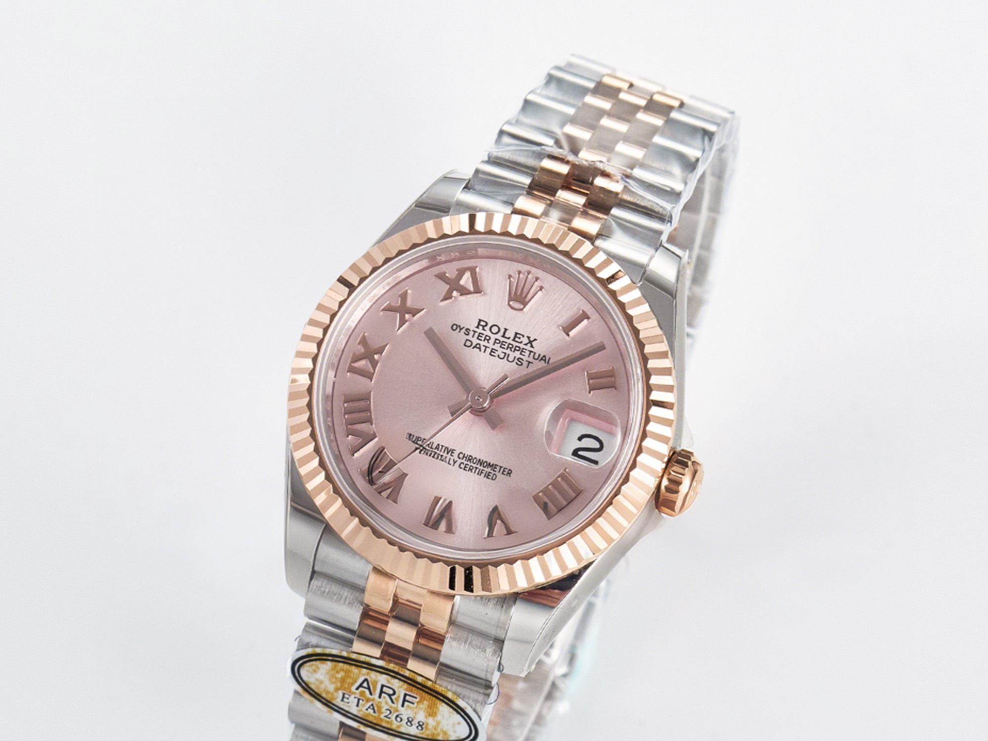 Rolex DateJust 31 278271 ARF 1:1 Best Edition 904L Steel RG Roman Dial on SS/RG Jubilee Bracelet ETA 2688-fasswatch